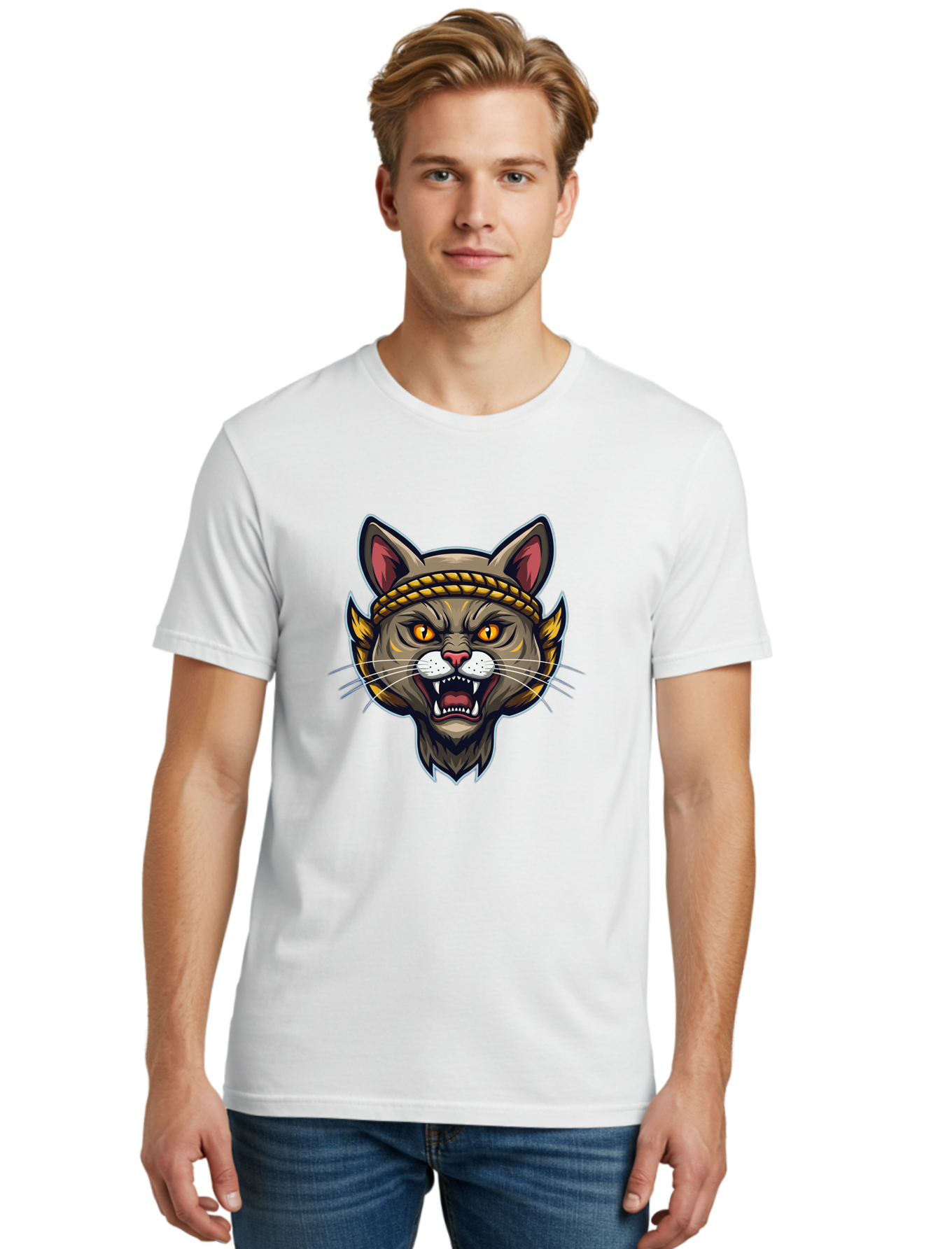 Aggressive-Cat-Head Men'S Graphic Tee, 100% Cotton, Comfortable Casual Summer Wear, Machine Washable, Vintage Camera, Old Camera, Antique Camera, Black Camera, Classic Photography, Photography Equipment, Nostalgic Device, Film Camera, Bal671 24