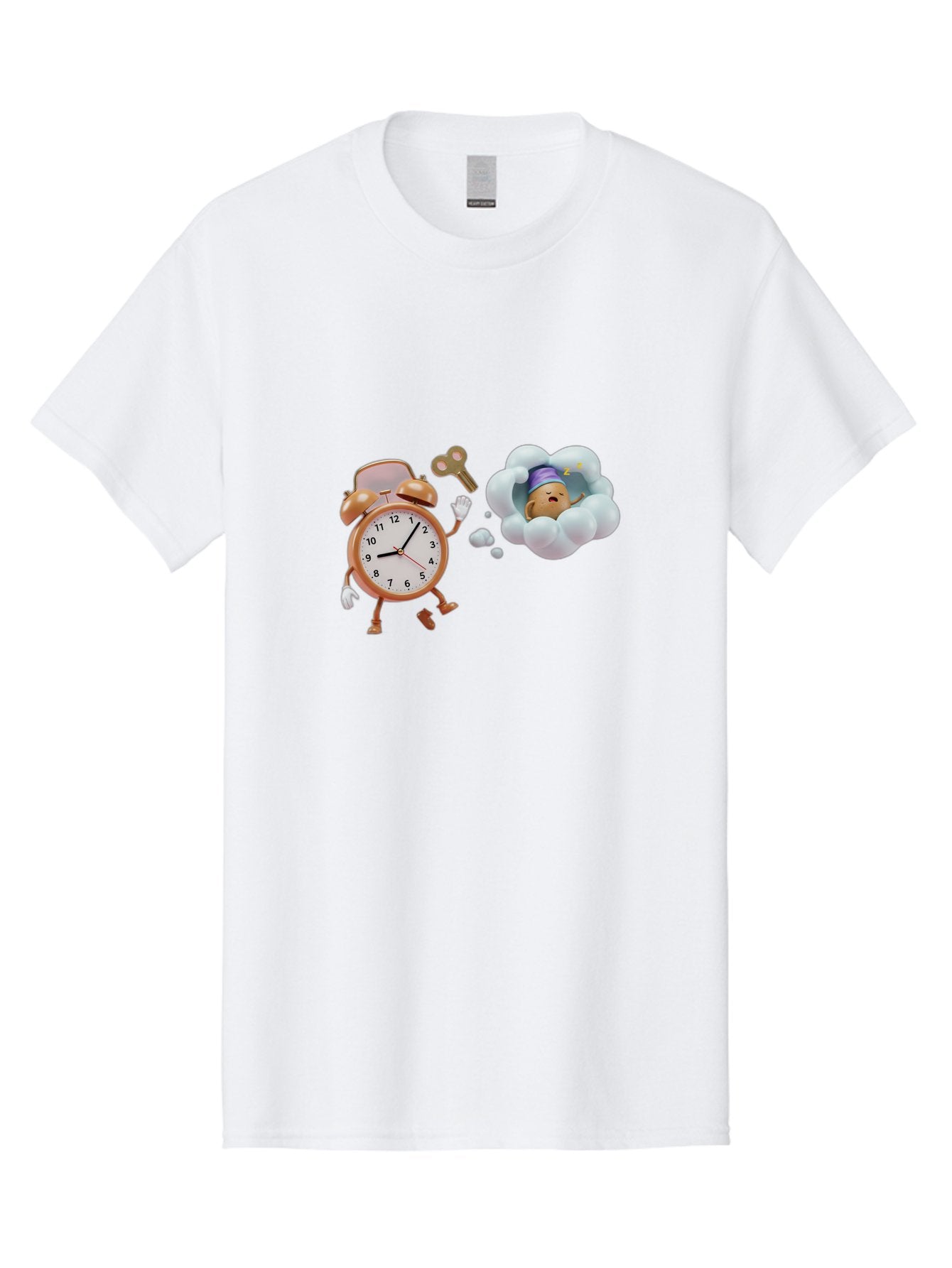 Alarm-Clock-And-Sleep-Cloud Men'S Graphic Tee, 100% Cotton, Comfortable Casual Summer Wear, Machine Washable, Vintage Camera, Old Camera, Antique Camera, Black Camera, Classic Photography, Photography Equipment, Nostalgic Device, Film Camera, Bal672 6