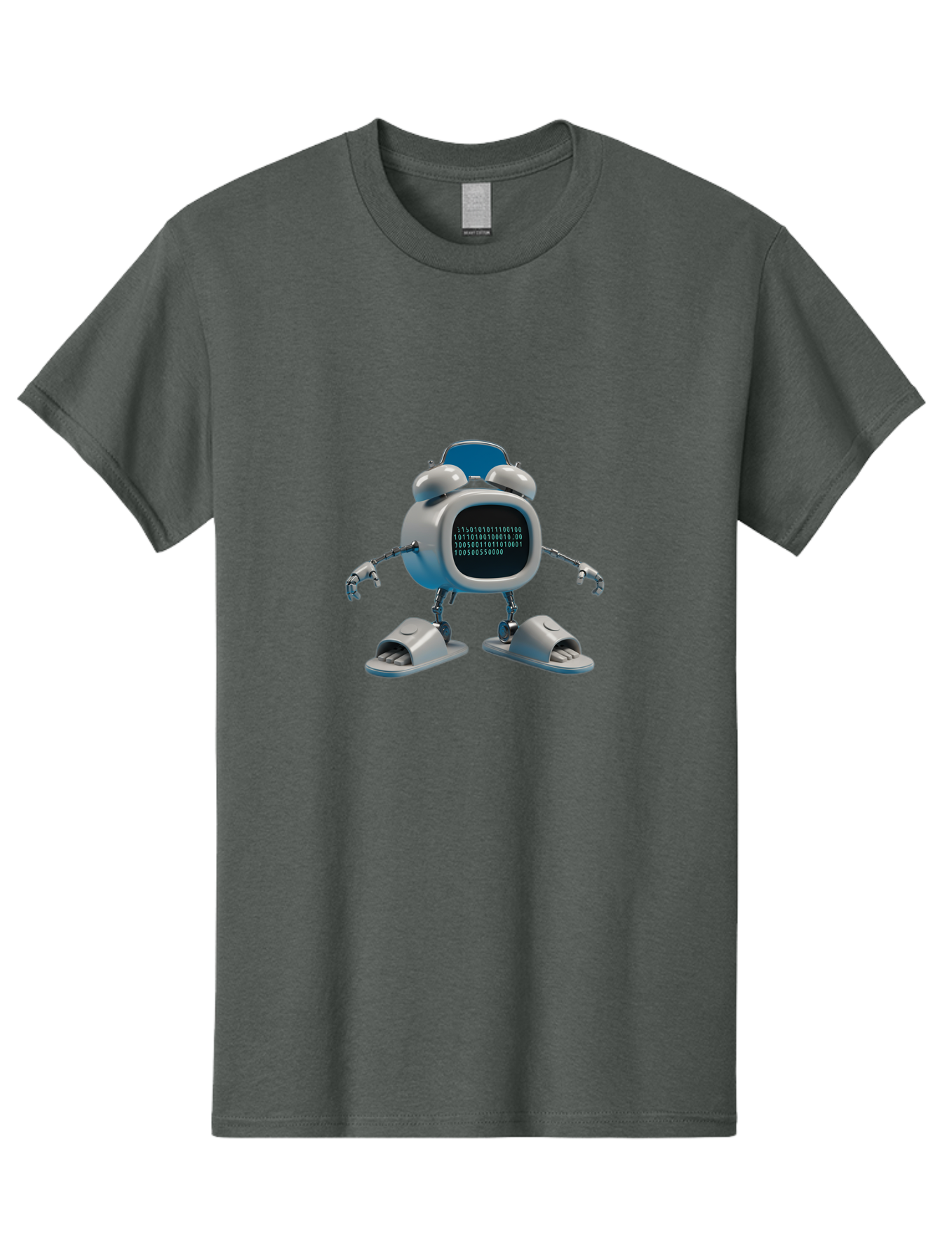 Alarm-Clock-Robot Men'S Graphic Tee, 100% Cotton, Comfortable Casual Summer Wear, Machine Washable, Vintage Camera, Old Camera, Antique Camera, Black Camera, Classic Photography, Photography Equipment, Nostalgic Device, Film Camera, Camera Art Bal674