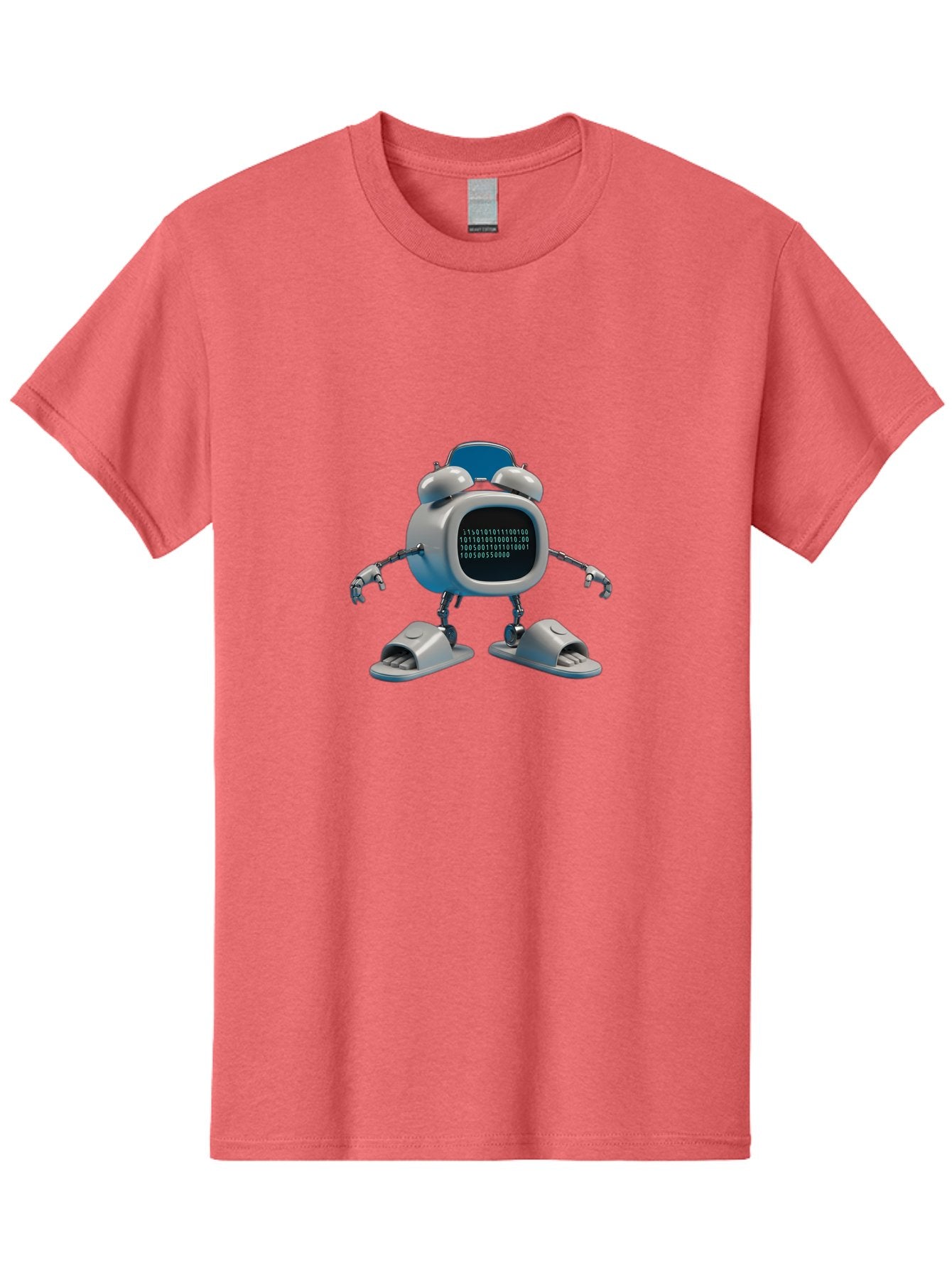 Alarm-Clock-Robot Men'S Graphic Tee, 100% Cotton, Comfortable Casual Summer Wear, Machine Washable, Vintage Camera, Old Camera, Antique Camera, Black Camera, Classic Photography, Photography Equipment, Nostalgic Device, Film Camera, Camera Art Bal674 3