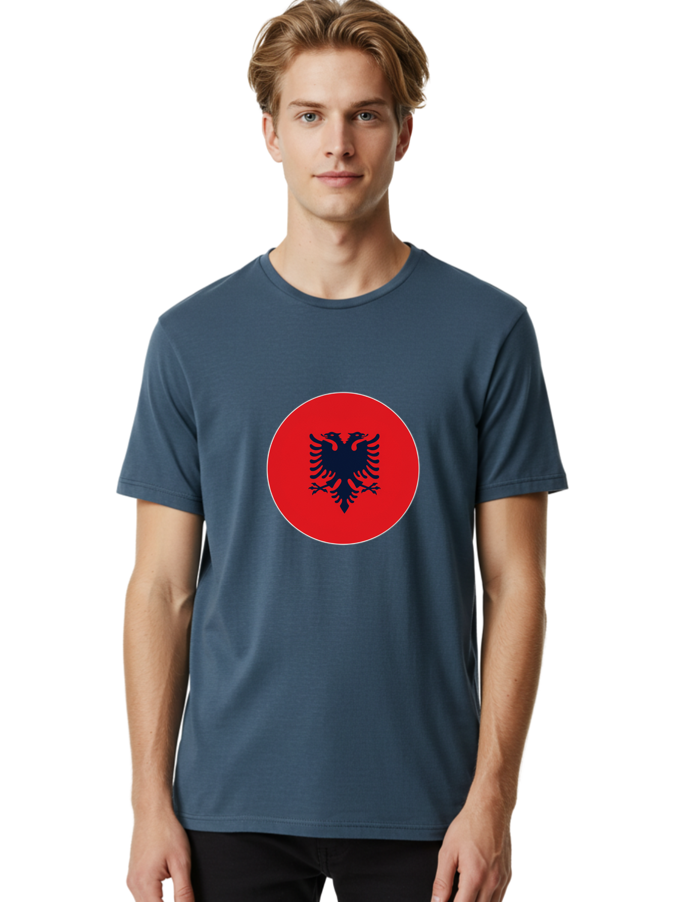 Albanian-Double-Headed-Eagle Men'S Graphic Tee, 100% Cotton, Comfortable Casual Summer Wear, Machine Washable, Vintage Camera, Old Camera, Antique Camera, Black Camera, Classic Photography, Photography Equipment, Nostalgic Device, Film Camera, Bal676 23
