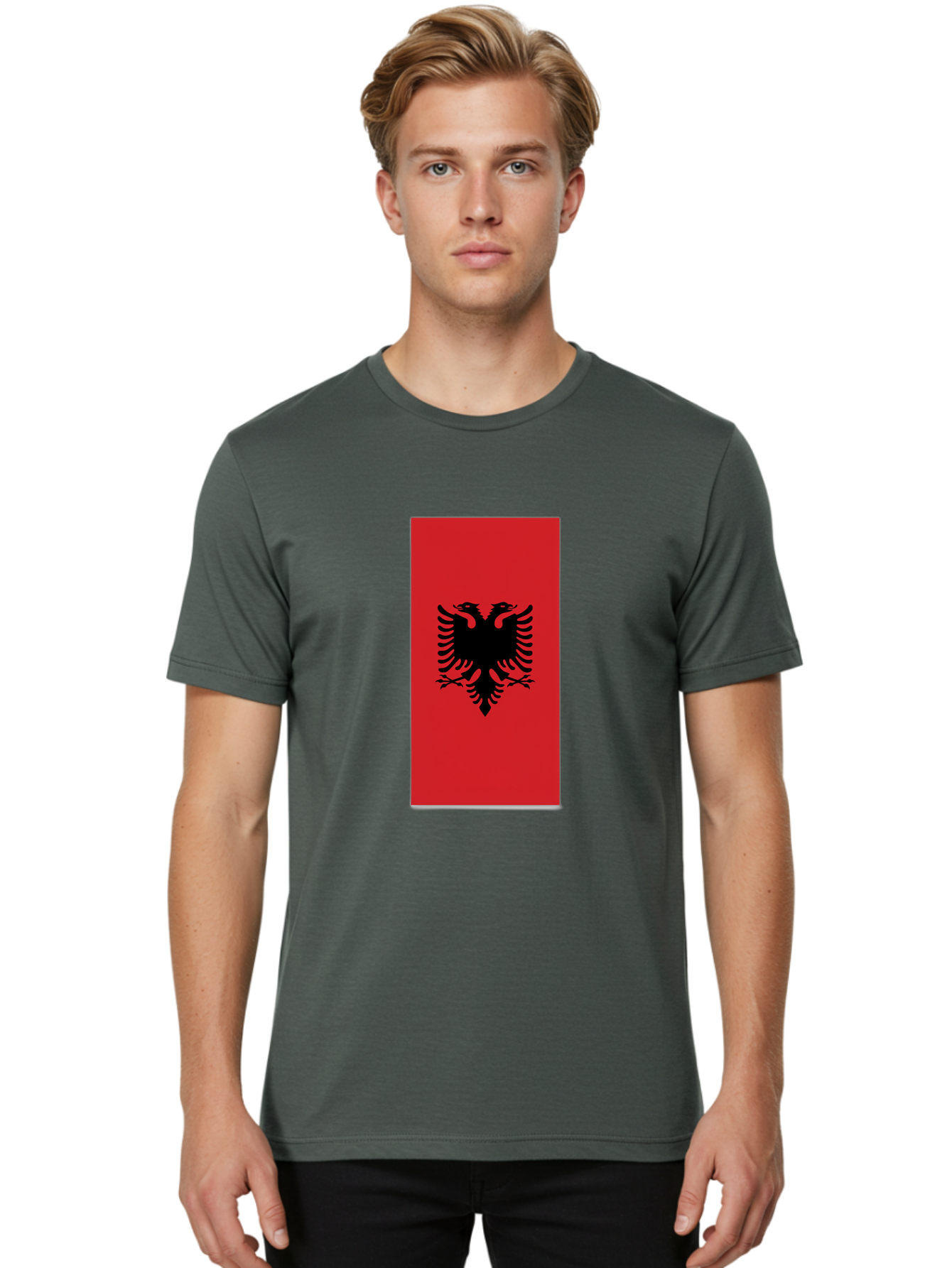 Albanian-Flag Men'S Graphic Tee, 100% Cotton, Comfortable Casual Summer Wear, Machine Washable, Vintage Camera, Old Camera, Antique Camera, Black Camera, Classic Photography, Photography Equipment, Nostalgic Device, Film Camera, Camera Art Bal677 22