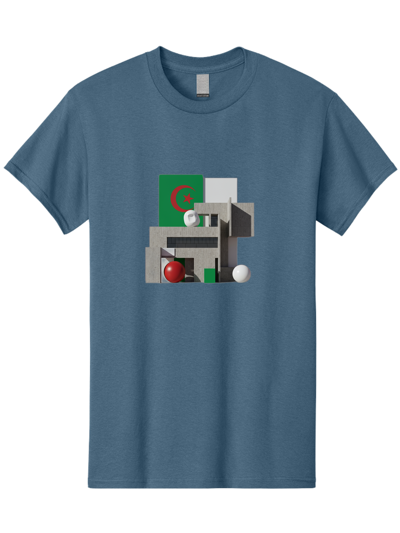 Algeria-Flag-3D-Blocks Men'S Graphic Tee, 100% Cotton, Comfortable Casual Summer Wear, Machine Washable, Vintage Camera, Old Camera, Antique Camera, Black Camera, Classic Photography, Photography Equipment, Nostalgic Device, Film Camera, Bal678 8