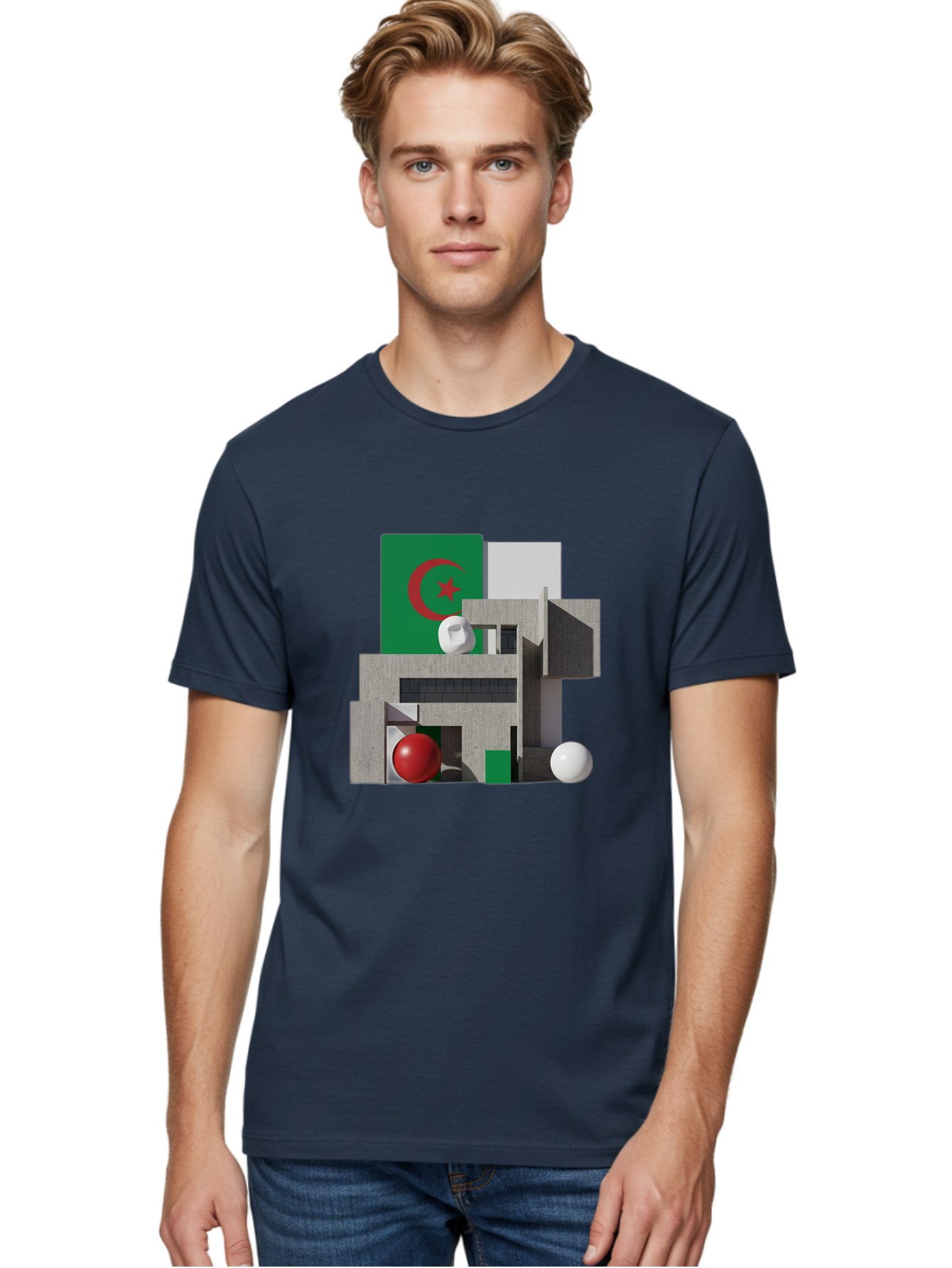 Algeria-Flag-3D-Blocks Men'S Graphic Tee, 100% Cotton, Comfortable Casual Summer Wear, Machine Washable, Vintage Camera, Old Camera, Antique Camera, Black Camera, Classic Photography, Photography Equipment, Nostalgic Device, Film Camera, Bal678 29