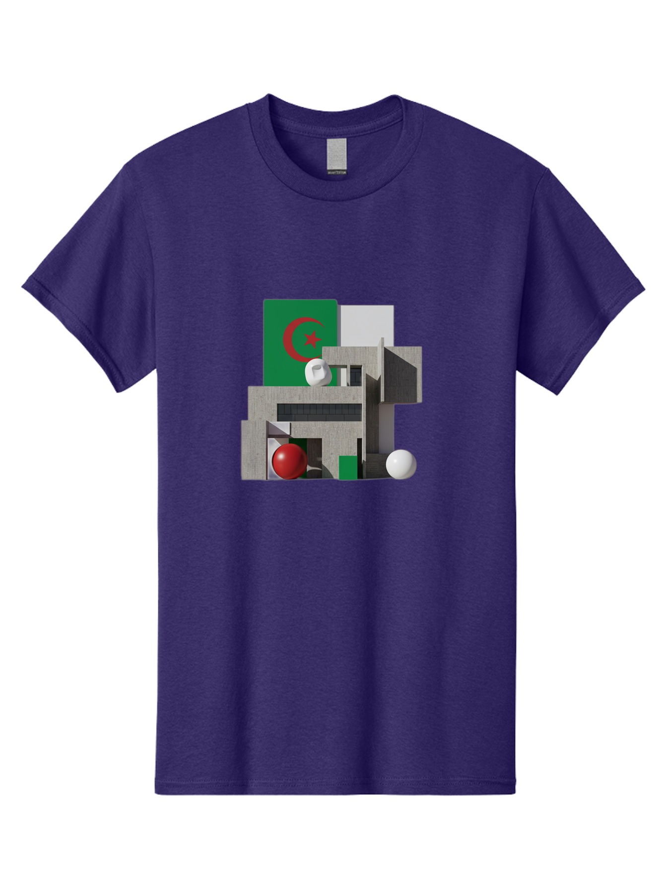Algeria-Flag-3D-Blocks Men'S Graphic Tee, 100% Cotton, Comfortable Casual Summer Wear, Machine Washable, Vintage Camera, Old Camera, Antique Camera, Black Camera, Classic Photography, Photography Equipment, Nostalgic Device, Film Camera, Bal678 11