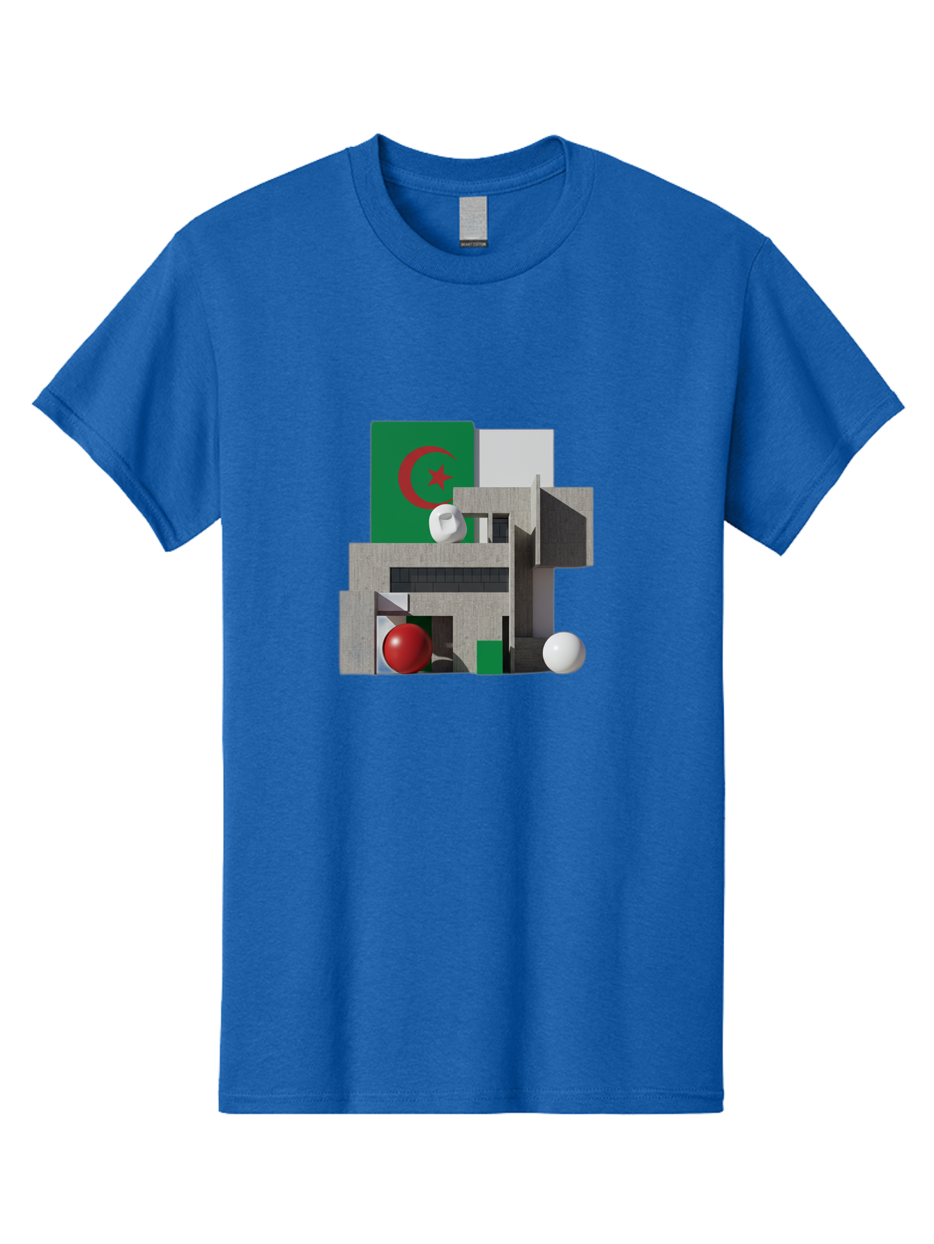 Algeria-Flag-3D-Blocks Men'S Graphic Tee, 100% Cotton, Comfortable Casual Summer Wear, Machine Washable, Vintage Camera, Old Camera, Antique Camera, Black Camera, Classic Photography, Photography Equipment, Nostalgic Device, Film Camera, Bal678 3