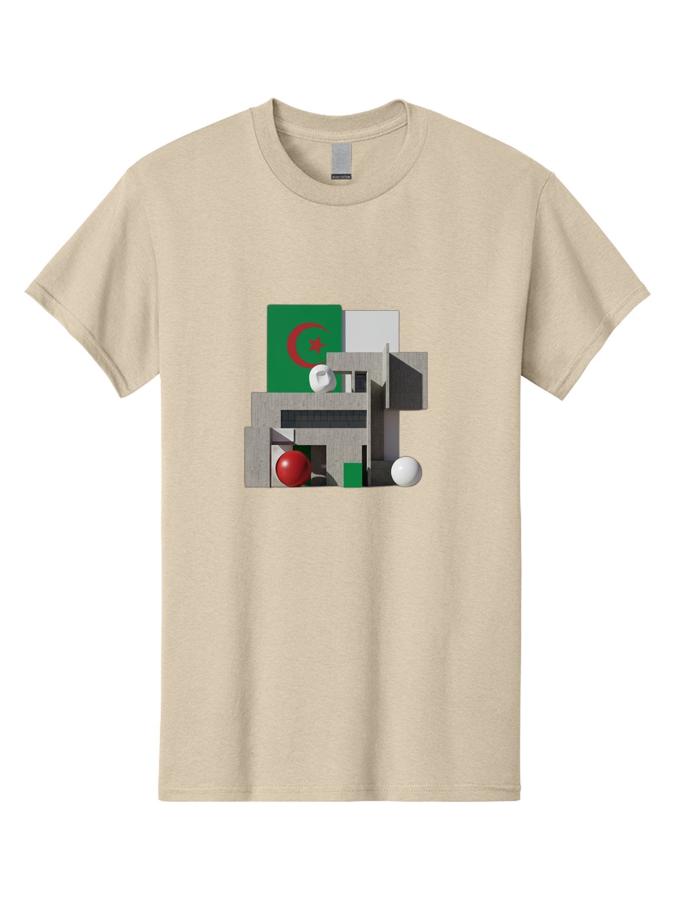 Algeria-Flag-3D-Blocks Men'S Graphic Tee, 100% Cotton, Comfortable Casual Summer Wear, Machine Washable, Vintage Camera, Old Camera, Antique Camera, Black Camera, Classic Photography, Photography Equipment, Nostalgic Device, Film Camera, Bal678 14