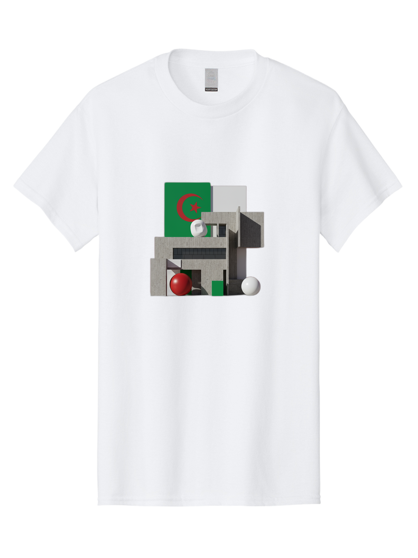 Algeria-Flag-3D-Blocks Men'S Graphic Tee, 100% Cotton, Comfortable Casual Summer Wear, Machine Washable, Vintage Camera, Old Camera, Antique Camera, Black Camera, Classic Photography, Photography Equipment, Nostalgic Device, Film Camera, Bal678 13