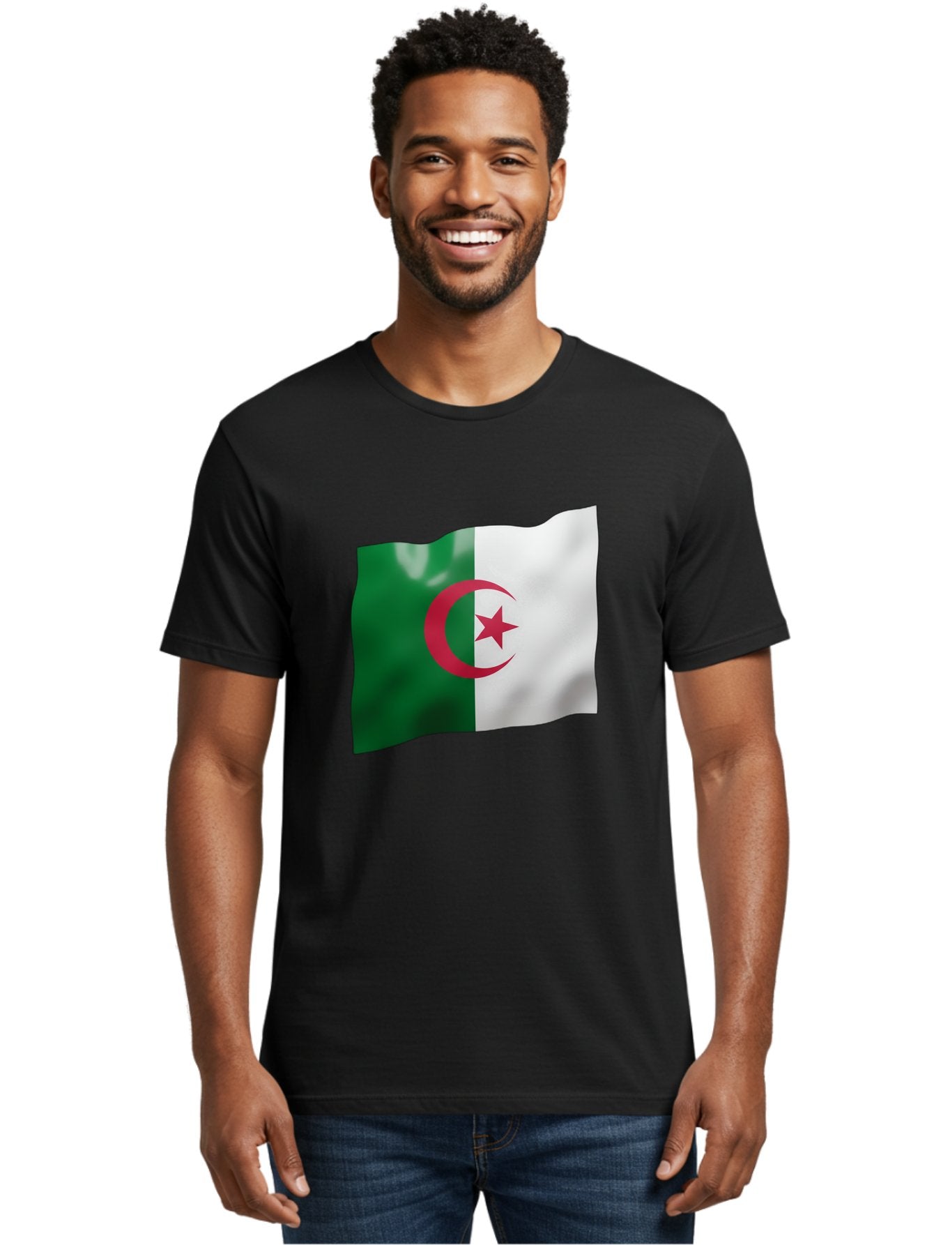 Algeria-Flag Men'S Graphic Tee, 100% Cotton, Comfortable Casual Summer Wear, Machine Washable, Vintage Camera, Old Camera, Antique Camera, Black Camera, Classic Photography, Photography Equipment, Nostalgic Device, Film Camera, Camera Art Bal680 25