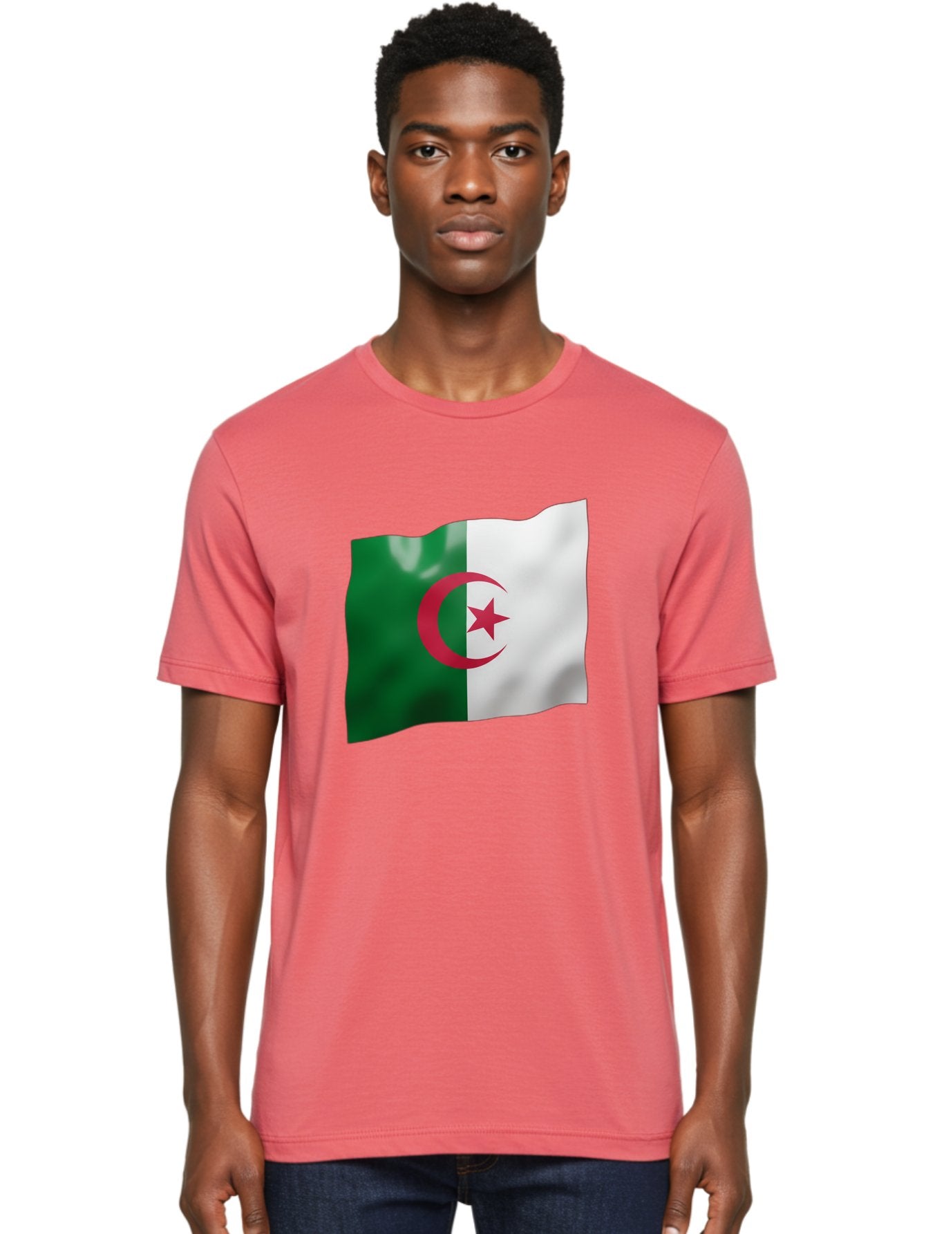 Algeria-Flag Men'S Graphic Tee, 100% Cotton, Comfortable Casual Summer Wear, Machine Washable, Vintage Camera, Old Camera, Antique Camera, Black Camera, Classic Photography, Photography Equipment, Nostalgic Device, Film Camera, Camera Art Bal680 16