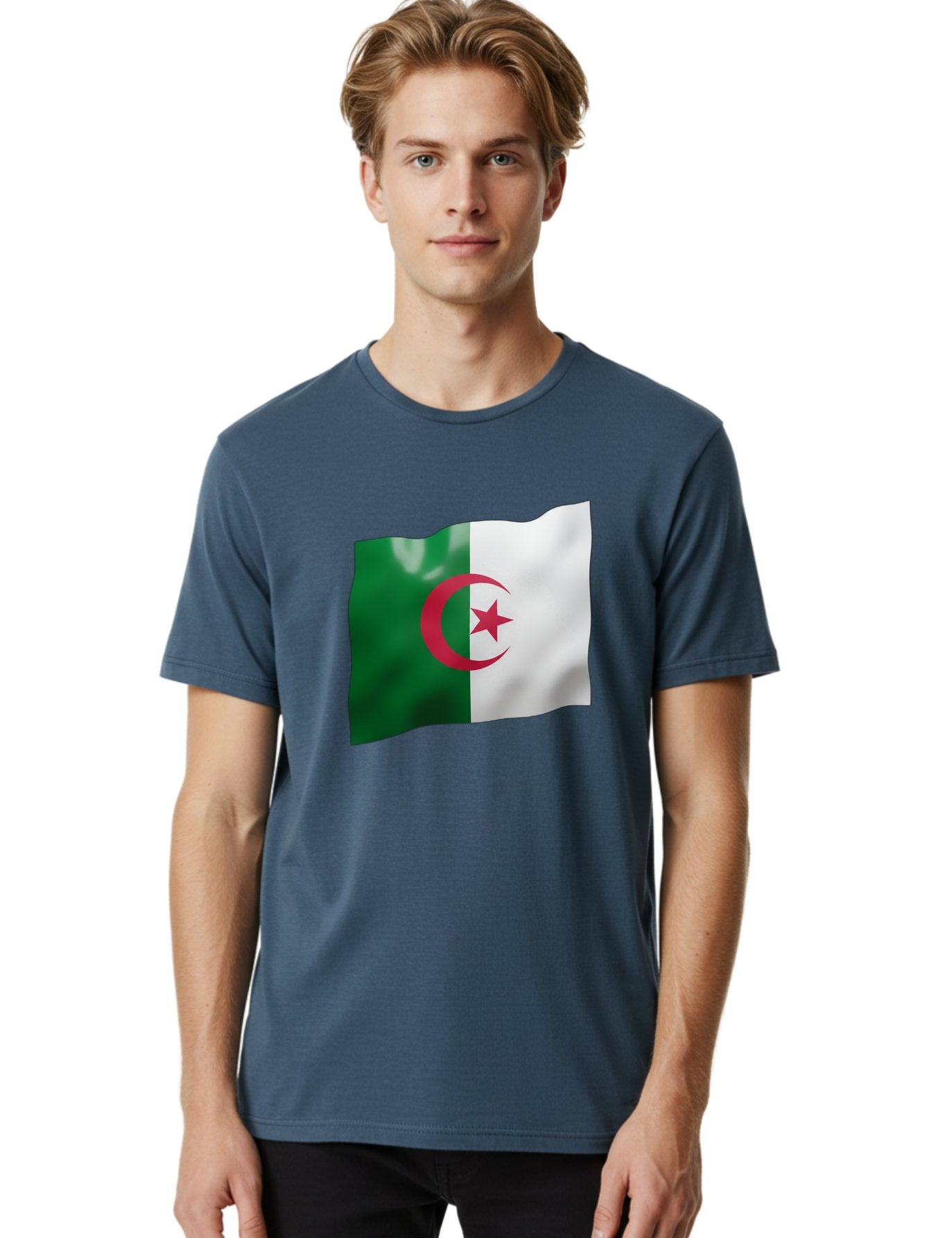 Algeria-Flag Men'S Graphic Tee, 100% Cotton, Comfortable Casual Summer Wear, Machine Washable, Vintage Camera, Old Camera, Antique Camera, Black Camera, Classic Photography, Photography Equipment, Nostalgic Device, Film Camera, Camera Art Bal680 18