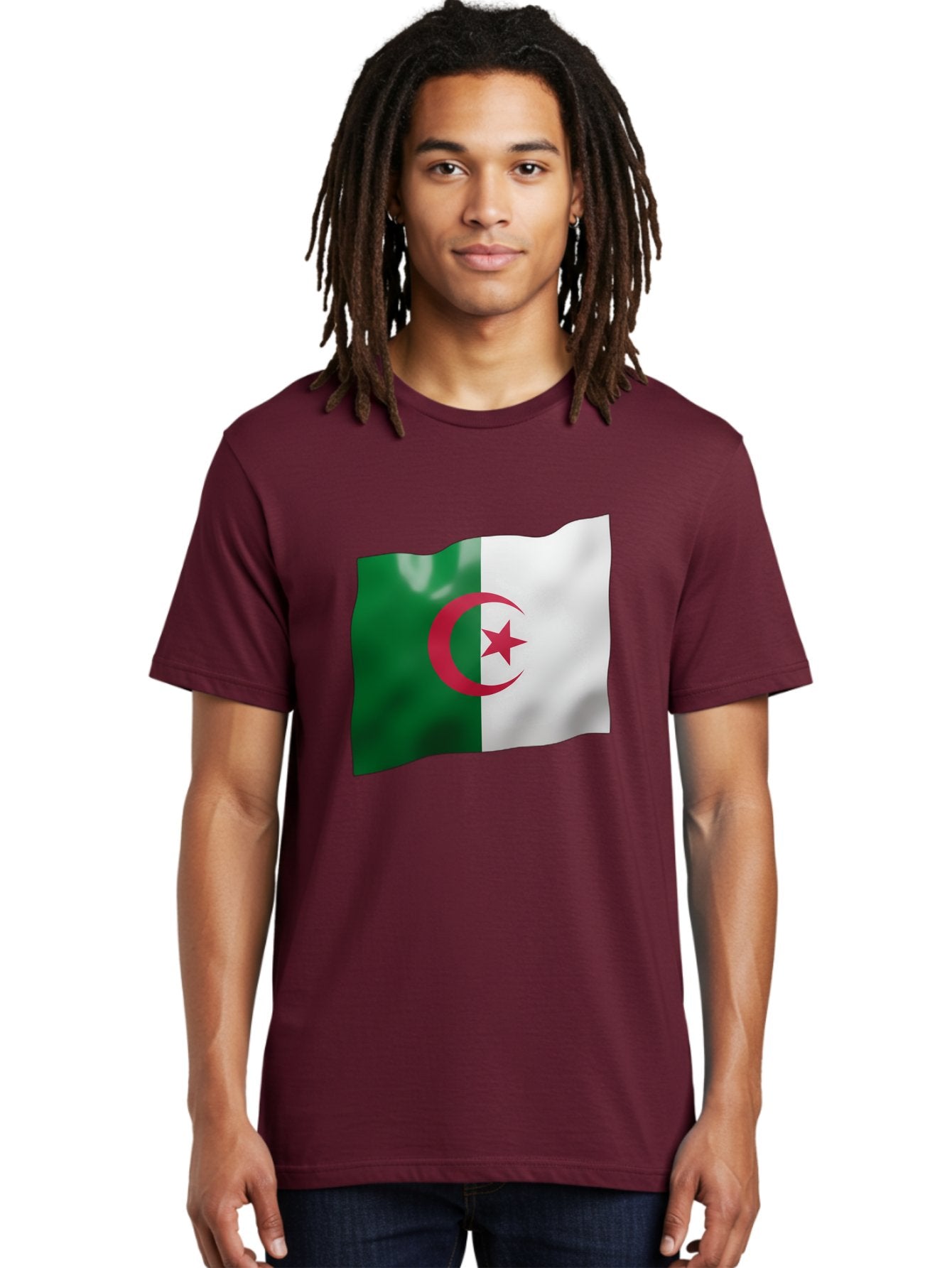 Algeria-Flag Men'S Graphic Tee, 100% Cotton, Comfortable Casual Summer Wear, Machine Washable, Vintage Camera, Old Camera, Antique Camera, Black Camera, Classic Photography, Photography Equipment, Nostalgic Device, Film Camera, Camera Art Bal680 30
