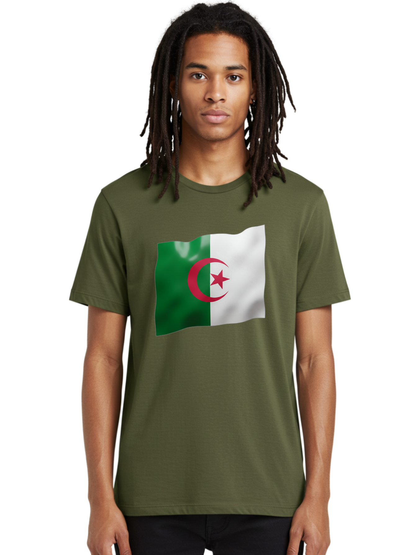 Algeria-Flag Men'S Graphic Tee, 100% Cotton, Comfortable Casual Summer Wear, Machine Washable, Vintage Camera, Old Camera, Antique Camera, Black Camera, Classic Photography, Photography Equipment, Nostalgic Device, Film Camera, Camera Art Bal680 18