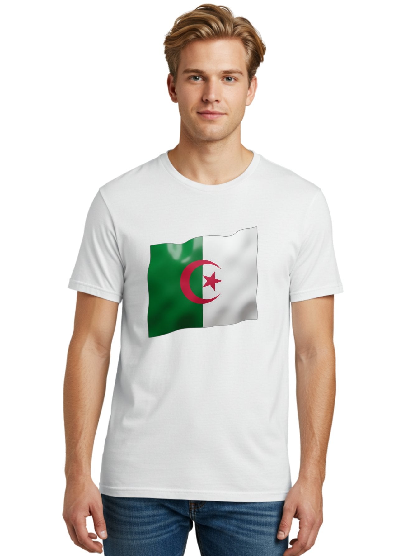 Algeria-Flag Men'S Graphic Tee, 100% Cotton, Comfortable Casual Summer Wear, Machine Washable, Vintage Camera, Old Camera, Antique Camera, Black Camera, Classic Photography, Photography Equipment, Nostalgic Device, Film Camera, Camera Art Bal680 24