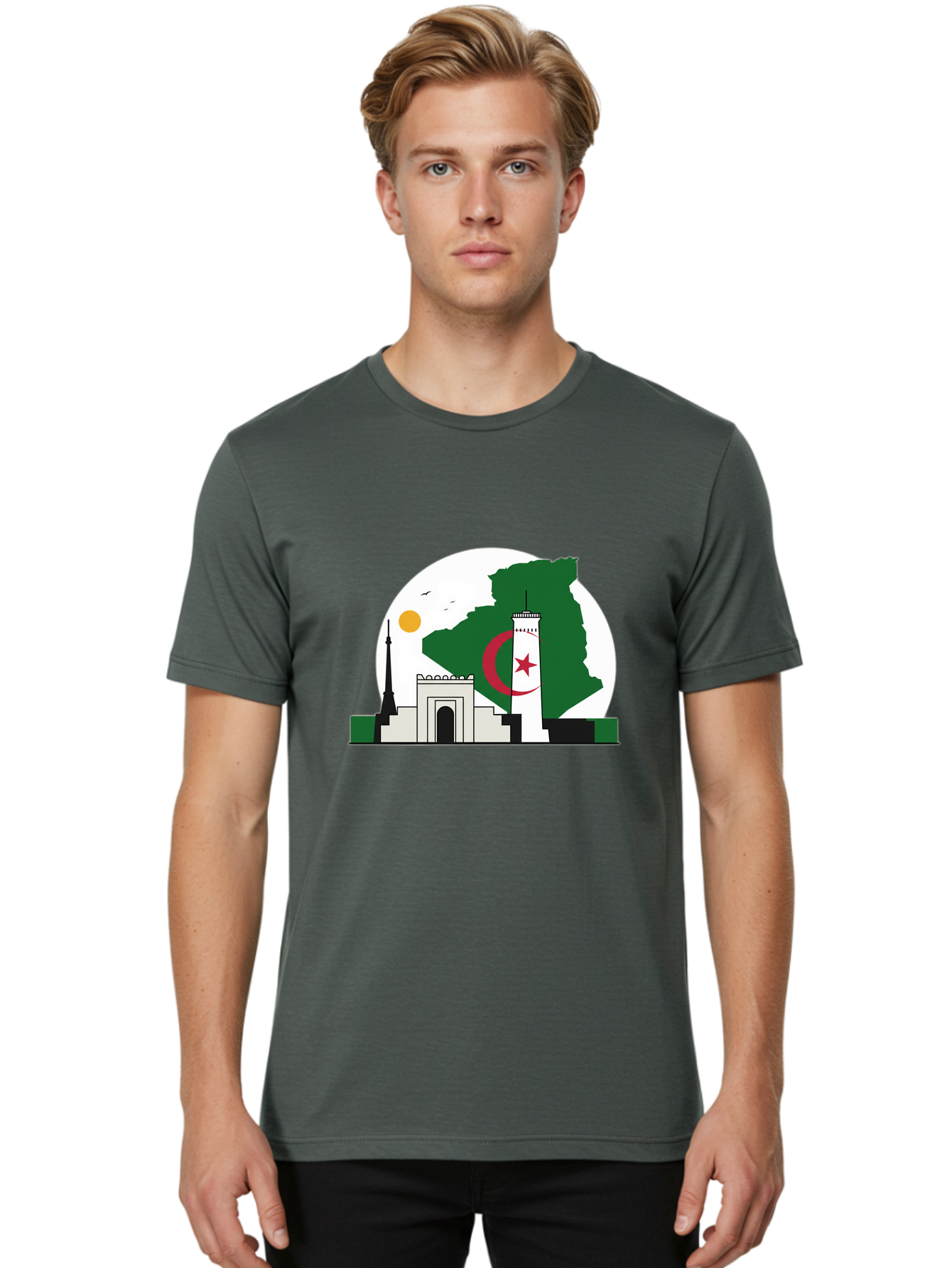 Algeria Men'S Graphic Tee, 100% Cotton, Comfortable Casual Summer Wear, Machine Washable, Vintage Camera, Old Camera, Antique Camera, Black Camera, Classic Photography, Photography Equipment, Nostalgic Device, Film Camera, Camera Art Bal682 18