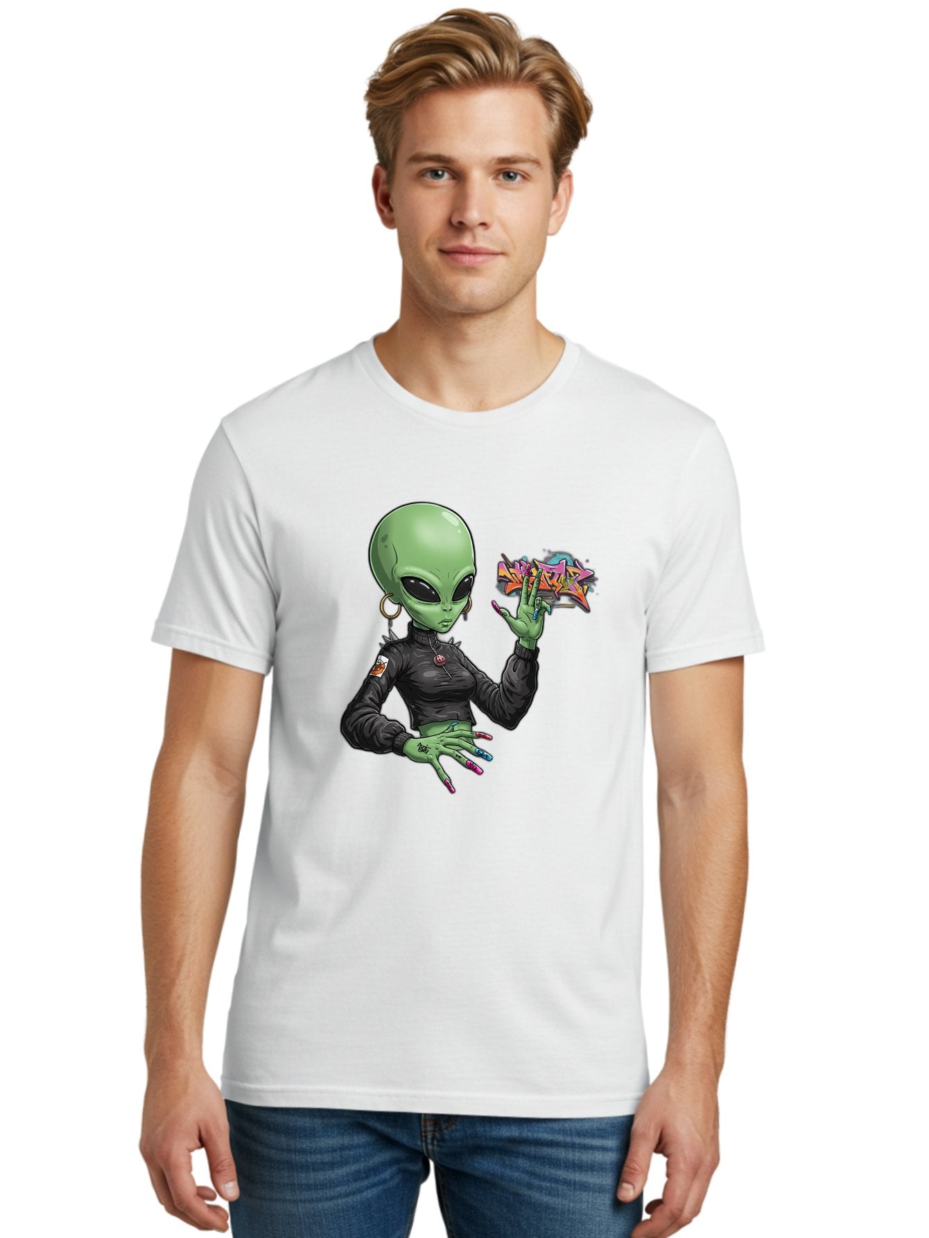 Alien-Woman Men'S Graphic Tee, 100% Cotton, Comfortable Casual Summer Wear, Machine Washable, Vintage Camera, Old Camera, Antique Camera, Black Camera, Classic Photography, Photography Equipment, Nostalgic Device, Film Camera, Camera Art Bal687 25