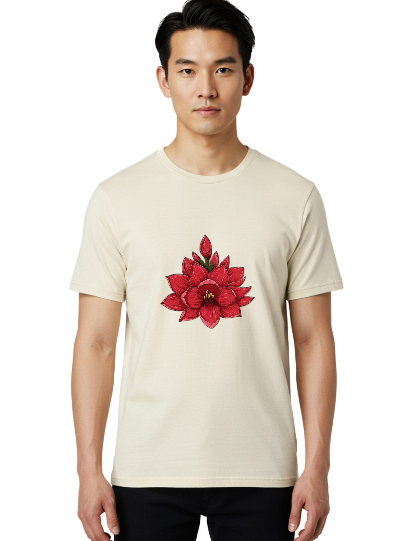 Amaryllis-Flower Men'S Graphic Tee, 100% Cotton, Comfortable Casual Summer Wear, Machine Washable, Vintage Camera, Old Camera, Antique Camera, Black Camera, Classic Photography, Photography Equipment, Nostalgic Device, Film Camera, Camera Art Bal689 17
