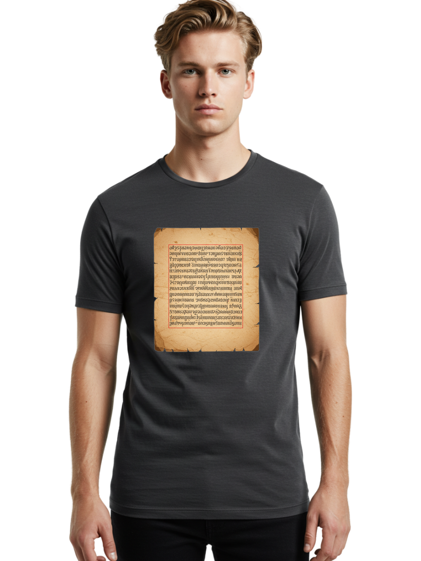 Ancient-Manuscript Men'S Graphic Tee, 100% Cotton, Comfortable Casual Summer Wear, Machine Washable, Vintage Camera, Old Camera, Antique Camera, Black Camera, Classic Photography, Photography Equipment, Nostalgic Device, Film Camera, Bal690 24