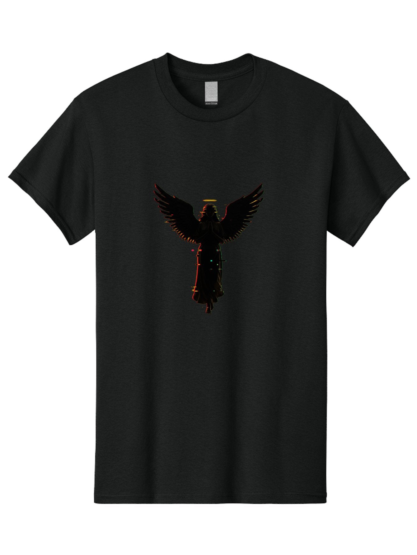 Angel-Silhouette Men'S Graphic Tee, 100% Cotton, Comfortable Casual Summer Wear, Machine Washable, Vintage Camera, Old Camera, Antique Camera, Black Camera, Classic Photography, Photography Equipment, Nostalgic Device, Film Camera, Camera Art Bal692 3