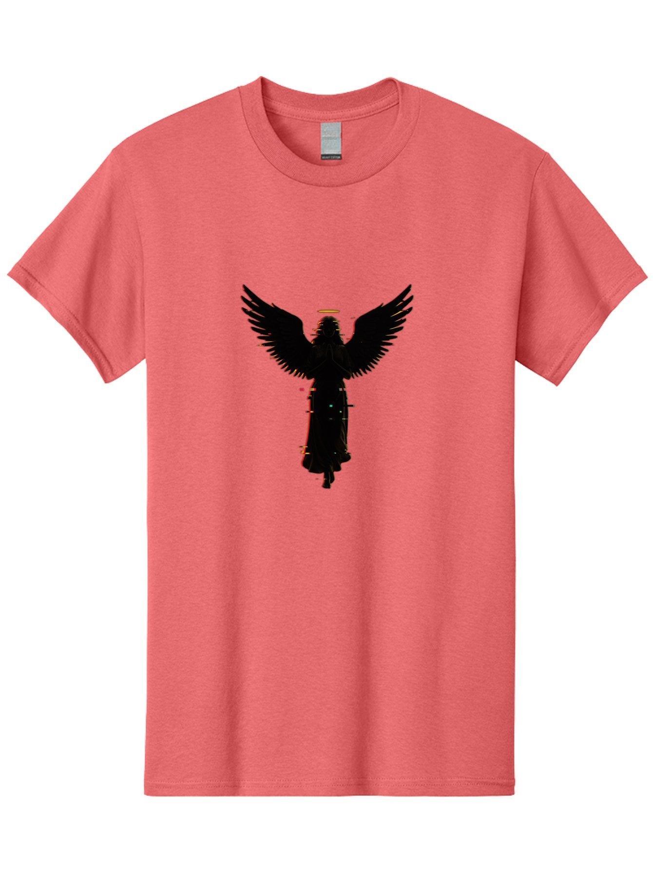 Angel-Silhouette Men'S Graphic Tee, 100% Cotton, Comfortable Casual Summer Wear, Machine Washable, Vintage Camera, Old Camera, Antique Camera, Black Camera, Classic Photography, Photography Equipment, Nostalgic Device, Film Camera, Camera Art Bal692 15