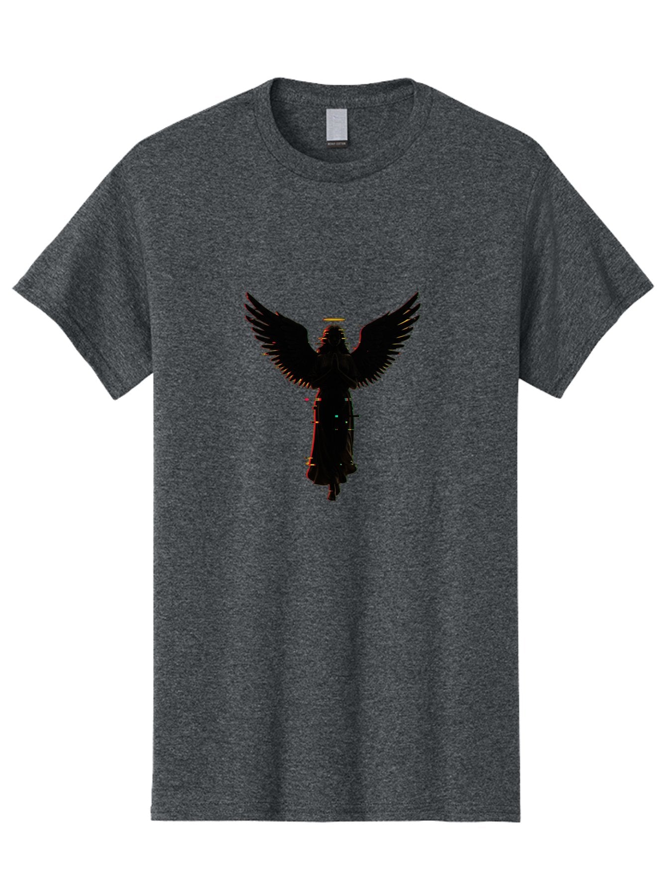 Angel-Silhouette Men'S Graphic Tee, 100% Cotton, Comfortable Casual Summer Wear, Machine Washable, Vintage Camera, Old Camera, Antique Camera, Black Camera, Classic Photography, Photography Equipment, Nostalgic Device, Film Camera, Camera Art Bal692 4