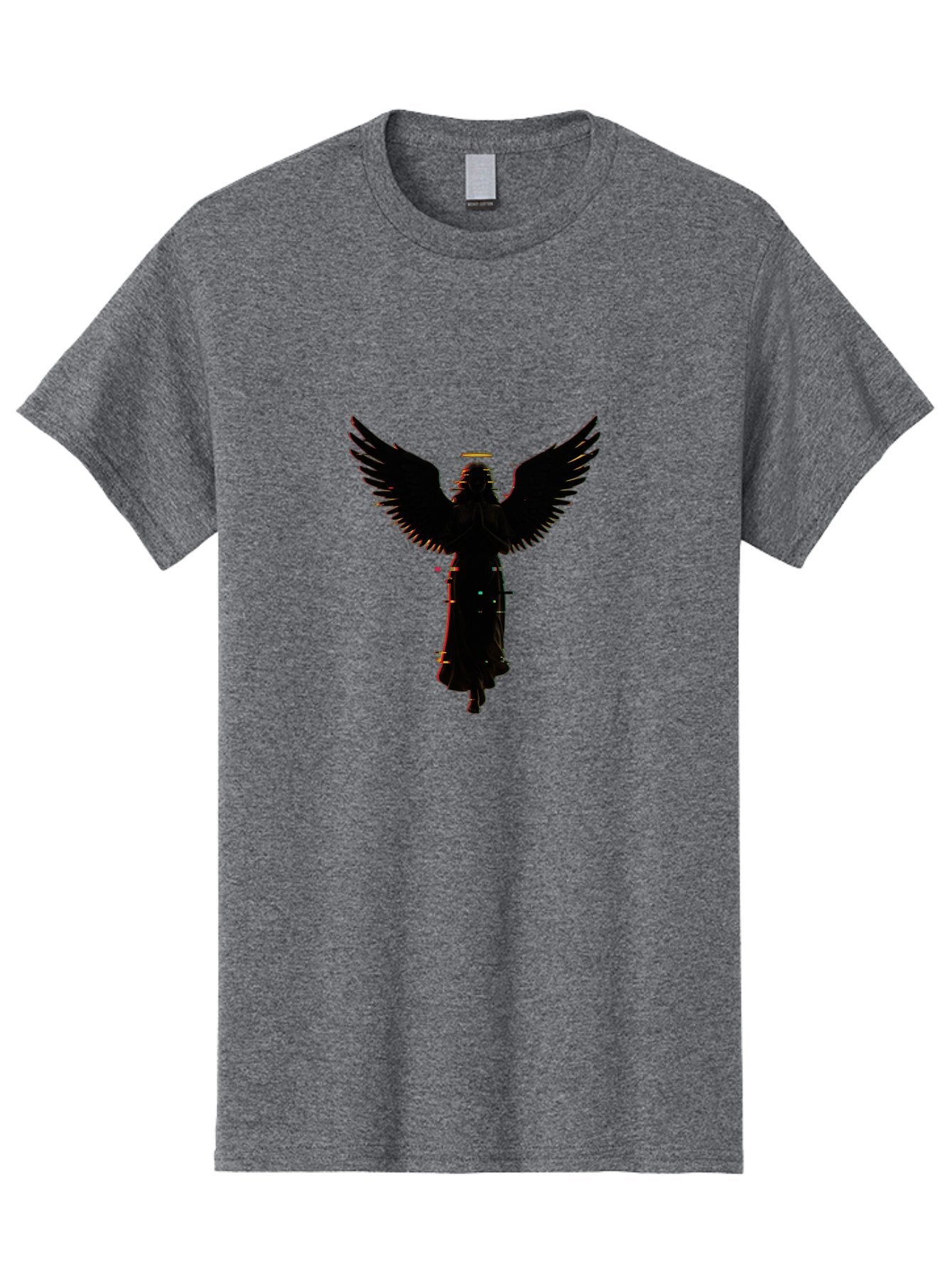 Angel-Silhouette Men'S Graphic Tee, 100% Cotton, Comfortable Casual Summer Wear, Machine Washable, Vintage Camera, Old Camera, Antique Camera, Black Camera, Classic Photography, Photography Equipment, Nostalgic Device, Film Camera, Camera Art Bal692 12