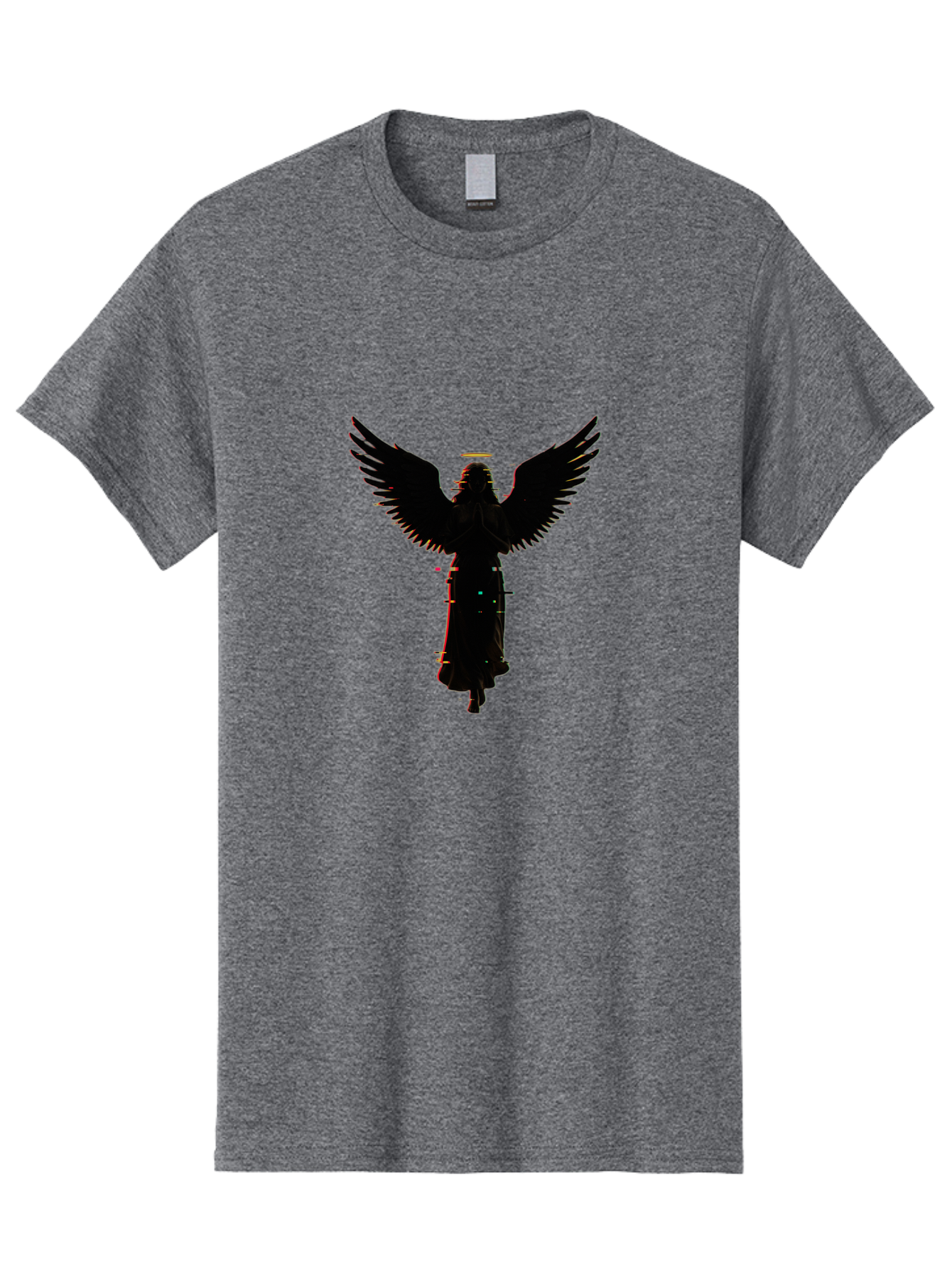 Angel-Silhouette Men'S Graphic Tee, 100% Cotton, Comfortable Casual Summer Wear, Machine Washable, Vintage Camera, Old Camera, Antique Camera, Black Camera, Classic Photography, Photography Equipment, Nostalgic Device, Film Camera, Camera Art Bal692 3