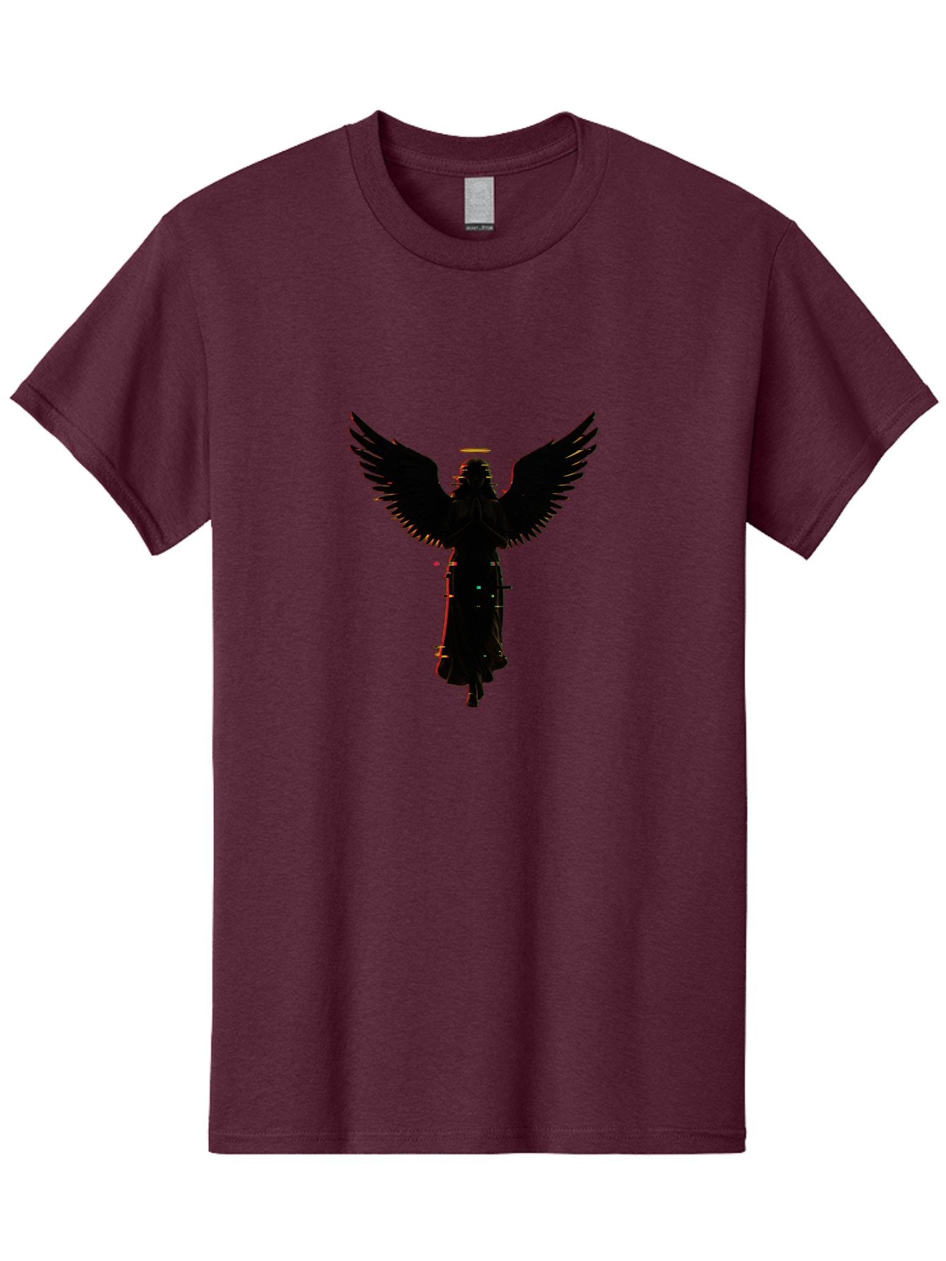 Angel-Silhouette Men'S Graphic Tee, 100% Cotton, Comfortable Casual Summer Wear, Machine Washable, Vintage Camera, Old Camera, Antique Camera, Black Camera, Classic Photography, Photography Equipment, Nostalgic Device, Film Camera, Camera Art Bal692 9