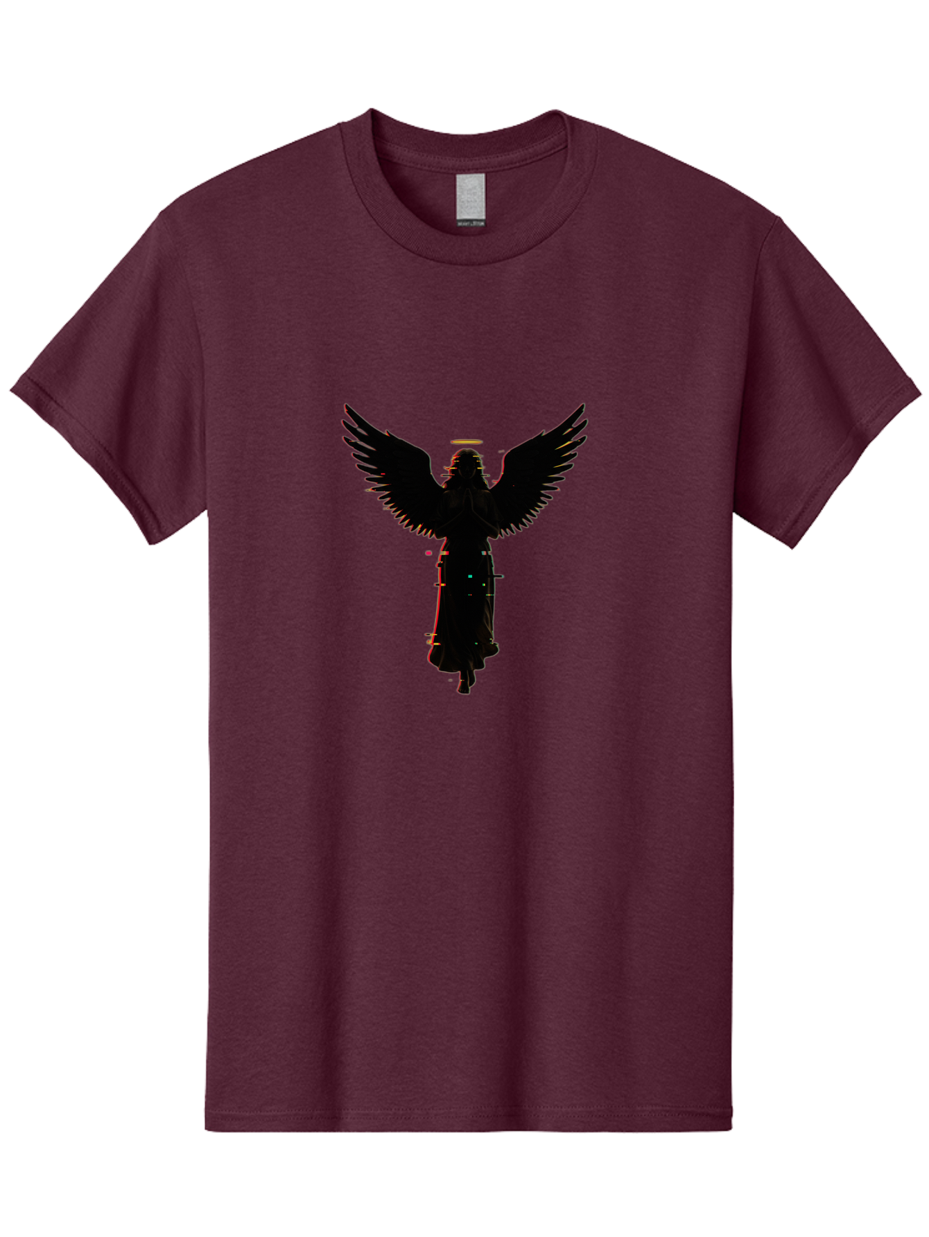 Angel-Silhouette Men'S Graphic Tee, 100% Cotton, Comfortable Casual Summer Wear, Machine Washable, Vintage Camera, Old Camera, Antique Camera, Black Camera, Classic Photography, Photography Equipment, Nostalgic Device, Film Camera, Camera Art Bal692 5