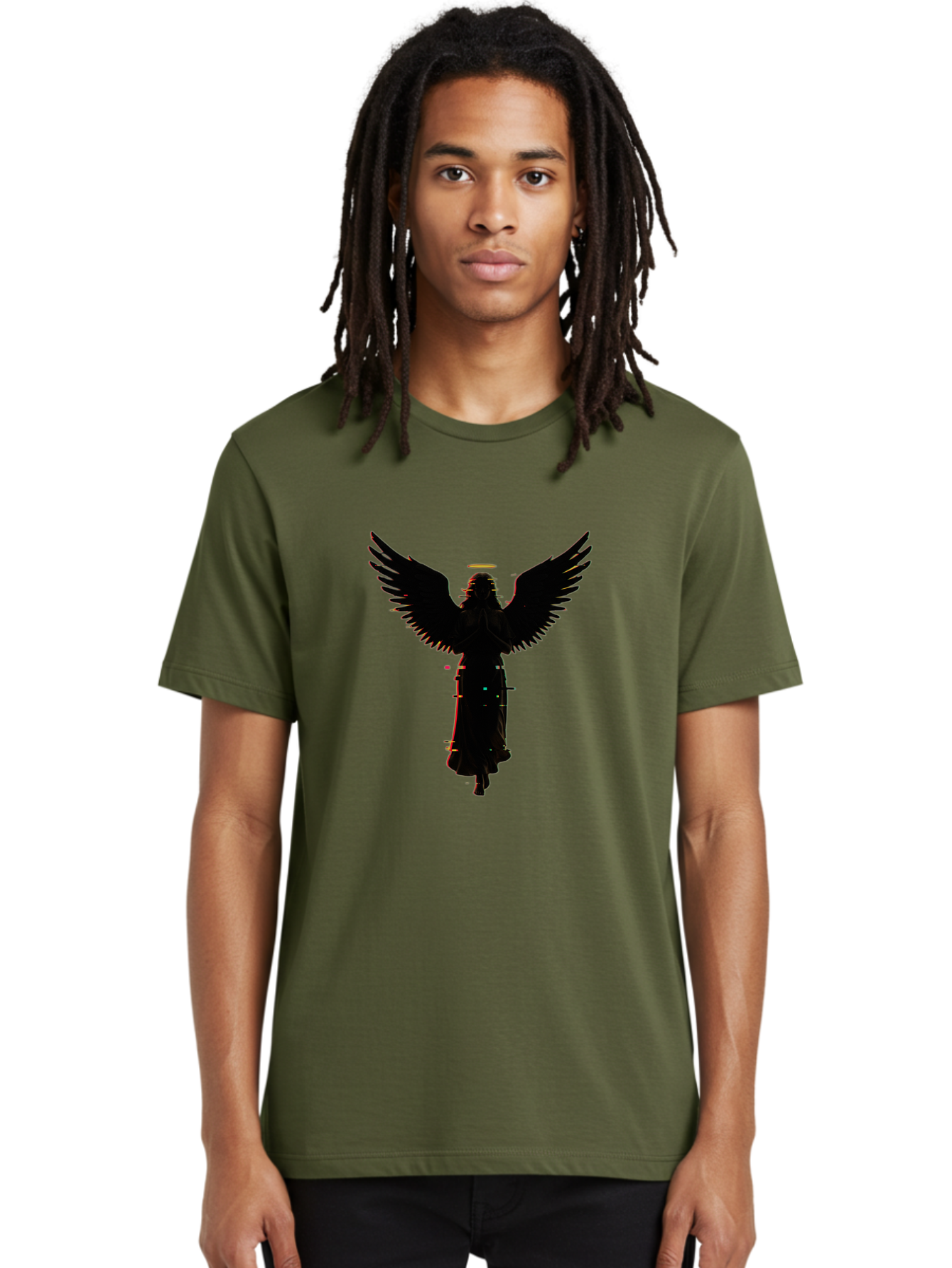 Angel-Silhouette Men'S Graphic Tee, 100% Cotton, Comfortable Casual Summer Wear, Machine Washable, Vintage Camera, Old Camera, Antique Camera, Black Camera, Classic Photography, Photography Equipment, Nostalgic Device, Film Camera, Camera Art Bal692 29