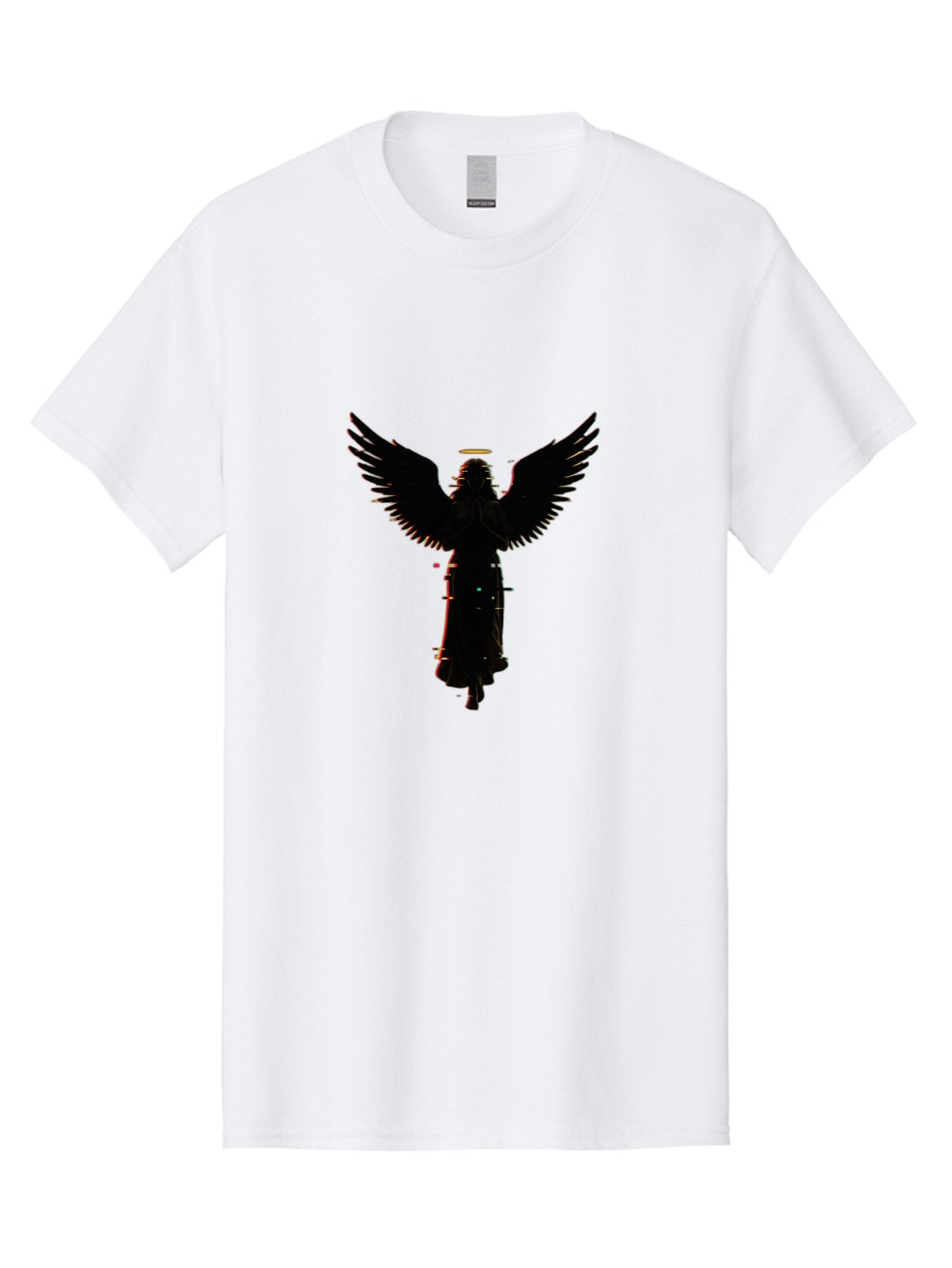 Angel-Silhouette Men'S Graphic Tee, 100% Cotton, Comfortable Casual Summer Wear, Machine Washable, Vintage Camera, Old Camera, Antique Camera, Black Camera, Classic Photography, Photography Equipment, Nostalgic Device, Film Camera, Camera Art Bal692 5