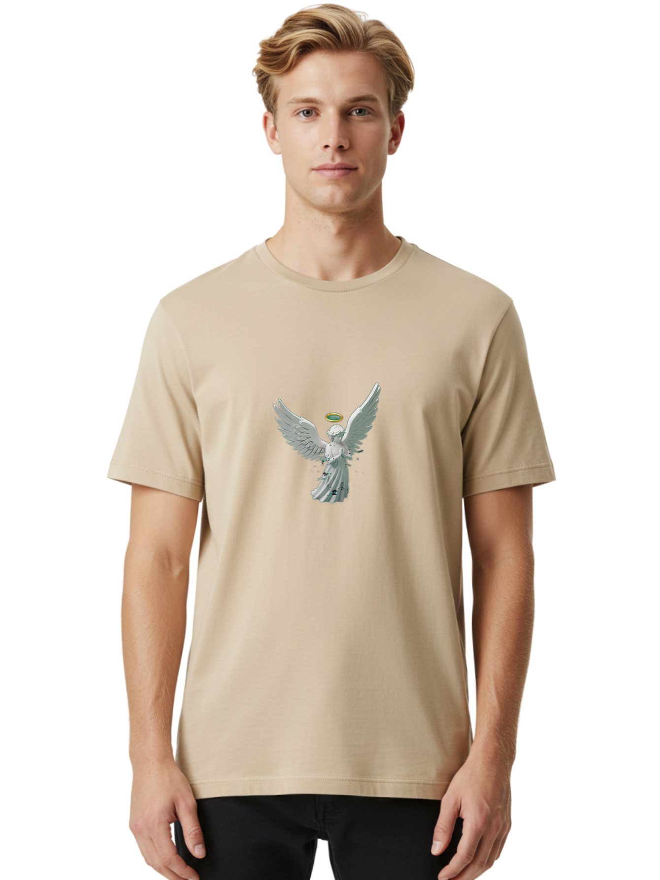 Angel-Statue Men'S Graphic Tee, 100% Cotton, Comfortable Casual Summer Wear, Machine Washable, Vintage Camera, Old Camera, Antique Camera, Black Camera, Classic Photography, Photography Equipment, Nostalgic Device, Film Camera, Camera Art Bal693 25
