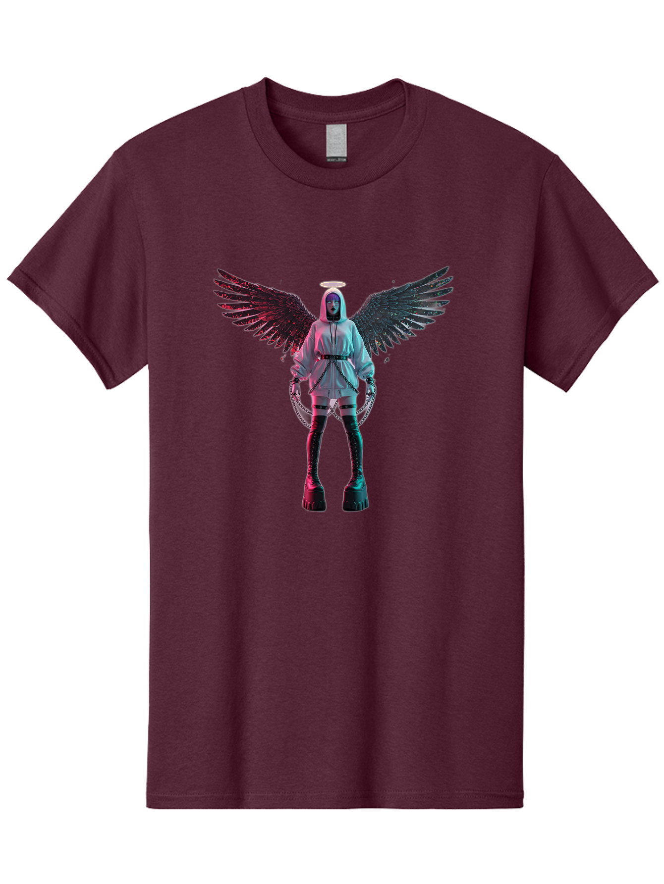 Angel-With-Chains Men'S Graphic Tee, 100% Cotton, Comfortable Casual Summer Wear, Machine Washable, Vintage Camera, Old Camera, Antique Camera, Black Camera, Classic Photography, Photography Equipment, Nostalgic Device, Film Camera, Camera Art Bal694
