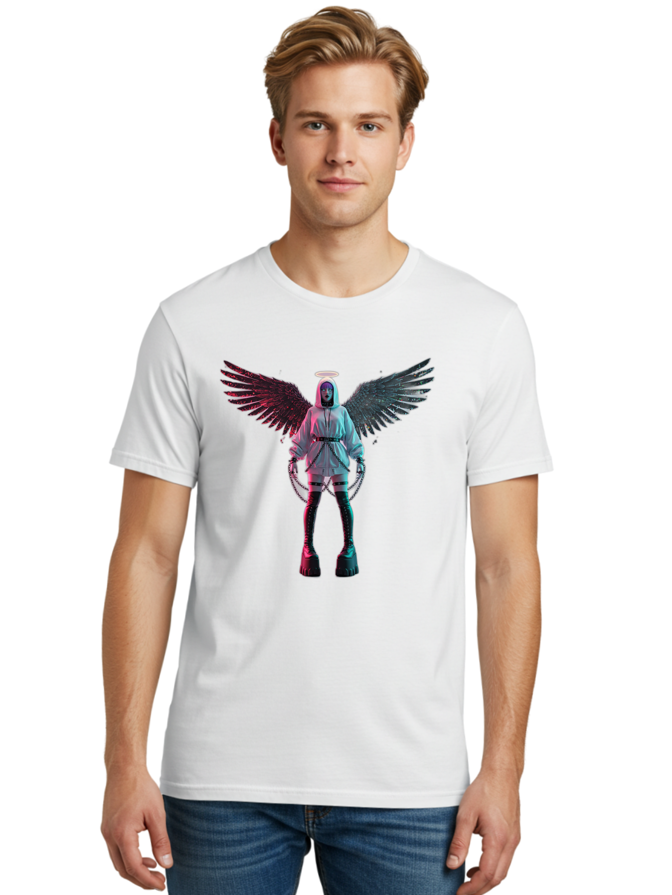 Angel-With-Chains Men'S Graphic Tee, 100% Cotton, Comfortable Casual Summer Wear, Machine Washable, Vintage Camera, Old Camera, Antique Camera, Black Camera, Classic Photography, Photography Equipment, Nostalgic Device, Film Camera, Camera Art Bal694 29