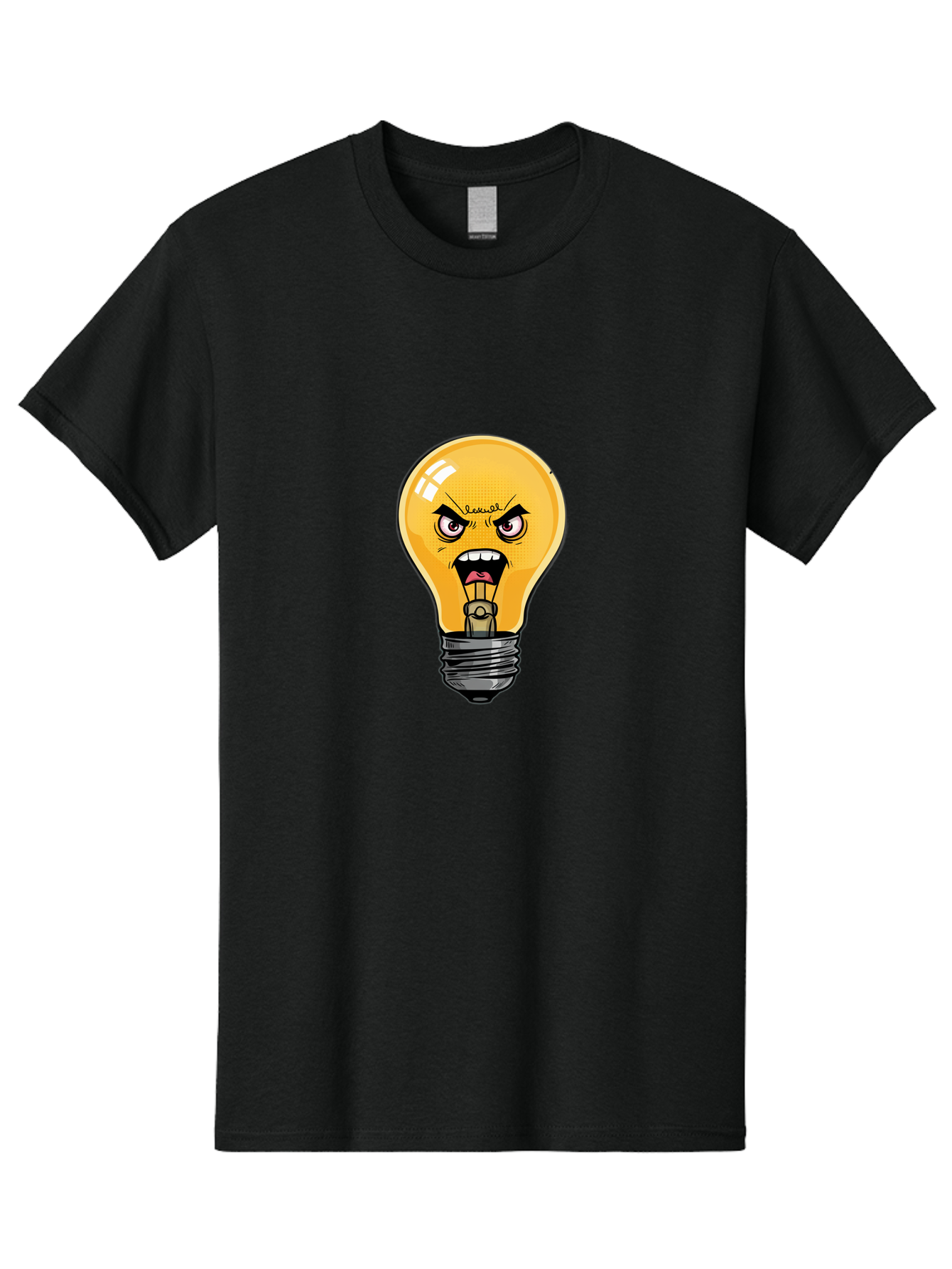 Angry-Light-Bulb-1 Men'S Graphic Tee, 100% Cotton, Comfortable Casual Summer Wear, Machine Washable, Vintage Camera, Old Camera, Antique Camera, Black Camera, Classic Photography, Photography Equipment, Nostalgic Device, Film Camera, Bal702 3