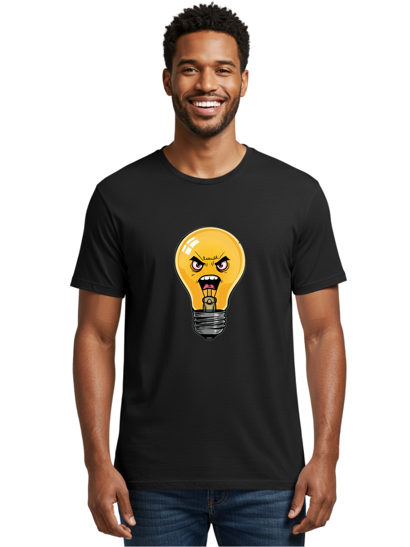 Angry-Light-Bulb-1 Men'S Graphic Tee, 100% Cotton, Comfortable Casual Summer Wear, Machine Washable, Vintage Camera, Old Camera, Antique Camera, Black Camera, Classic Photography, Photography Equipment, Nostalgic Device, Film Camera, Bal702 18