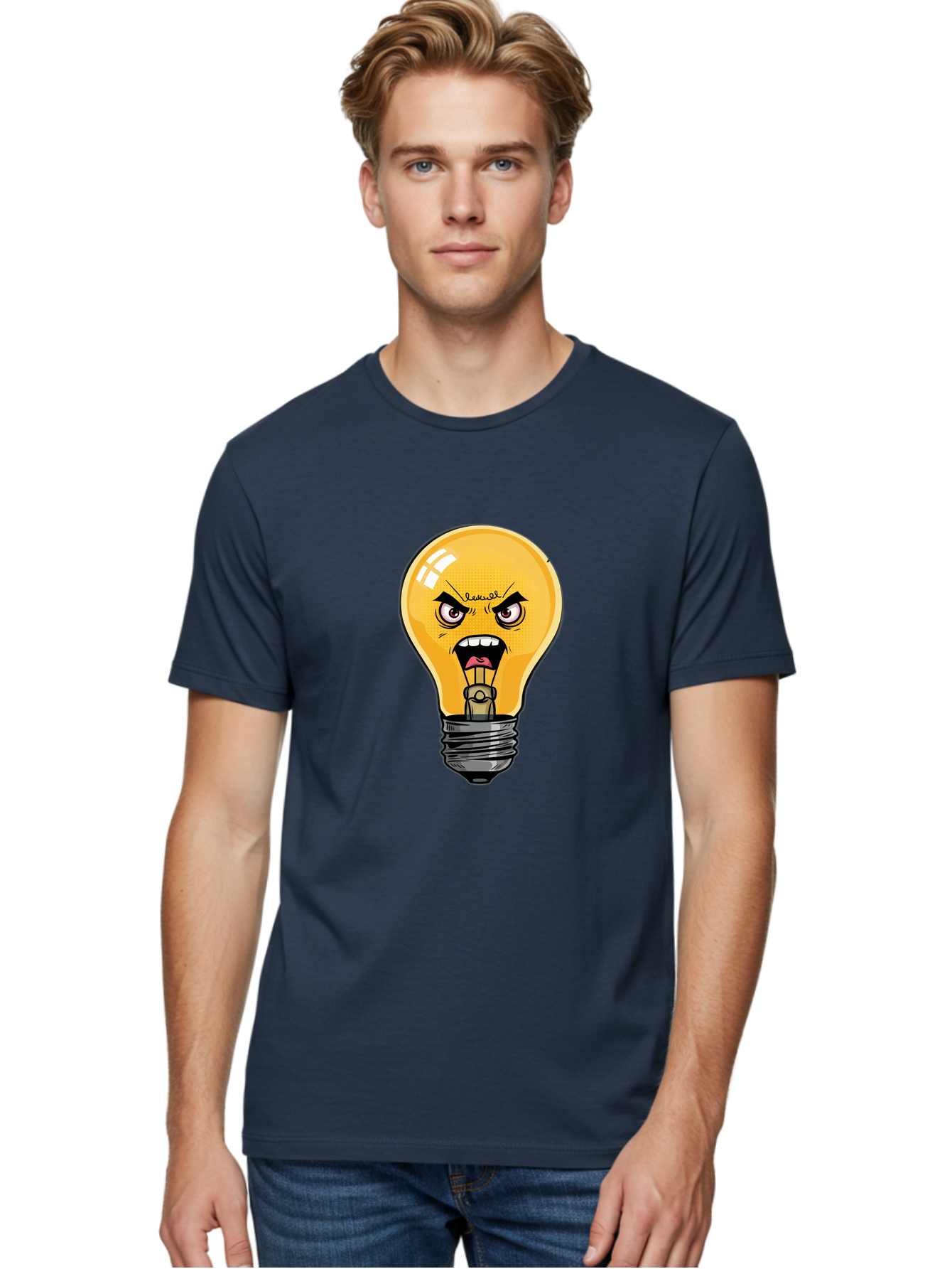 Angry-Light-Bulb-1 Men'S Graphic Tee, 100% Cotton, Comfortable Casual Summer Wear, Machine Washable, Vintage Camera, Old Camera, Antique Camera, Black Camera, Classic Photography, Photography Equipment, Nostalgic Device, Film Camera, Bal702 16