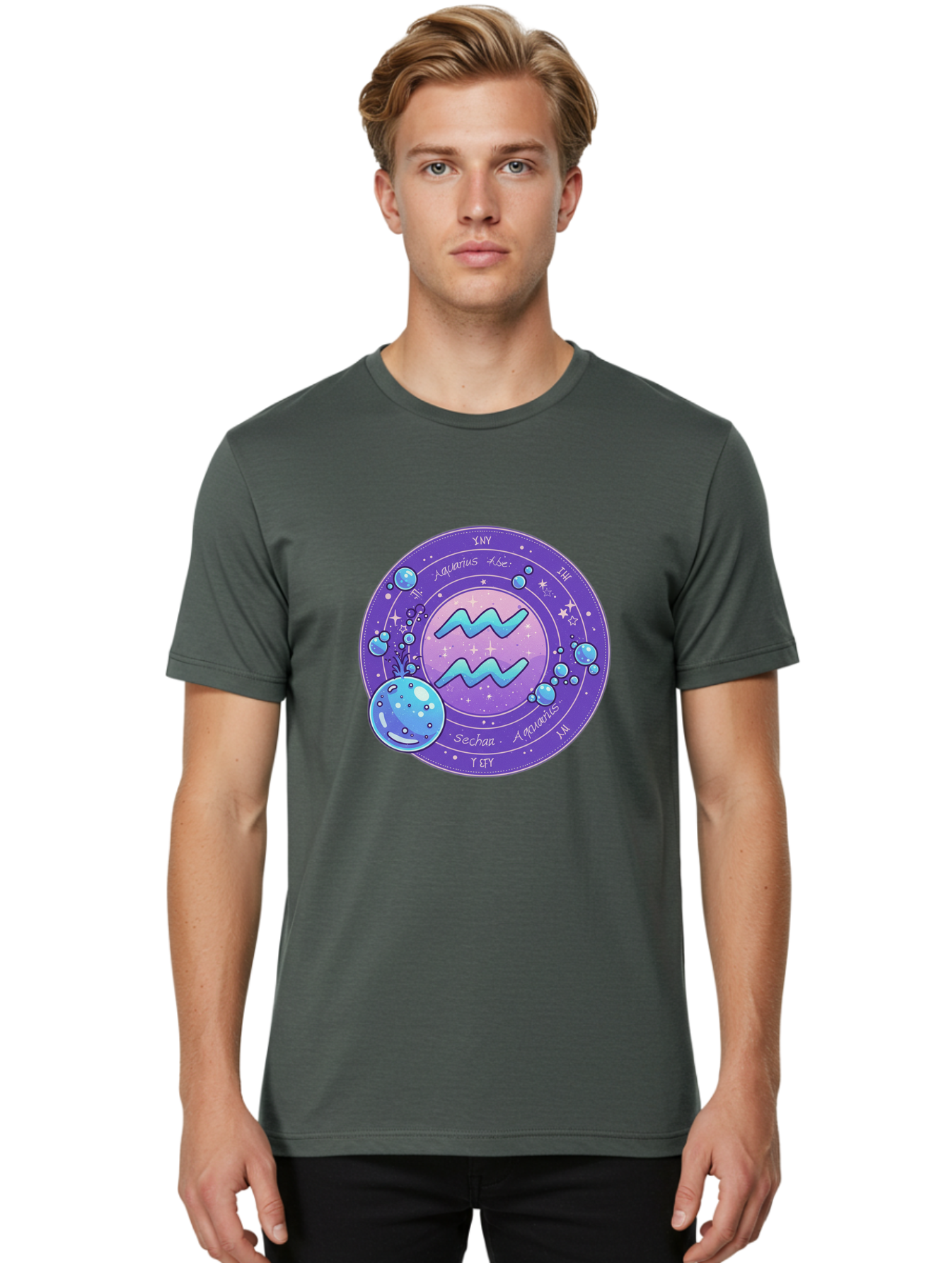 Aquarius-The-Water-Bearer Men'S Graphic Tee, 100% Cotton, Comfortable Casual Summer Wear, Machine Washable, Vintage Camera, Old Camera, Antique Camera, Black Camera, Classic Photography, Photography Equipment, Nostalgic Device, Film Camera, Bal710 25