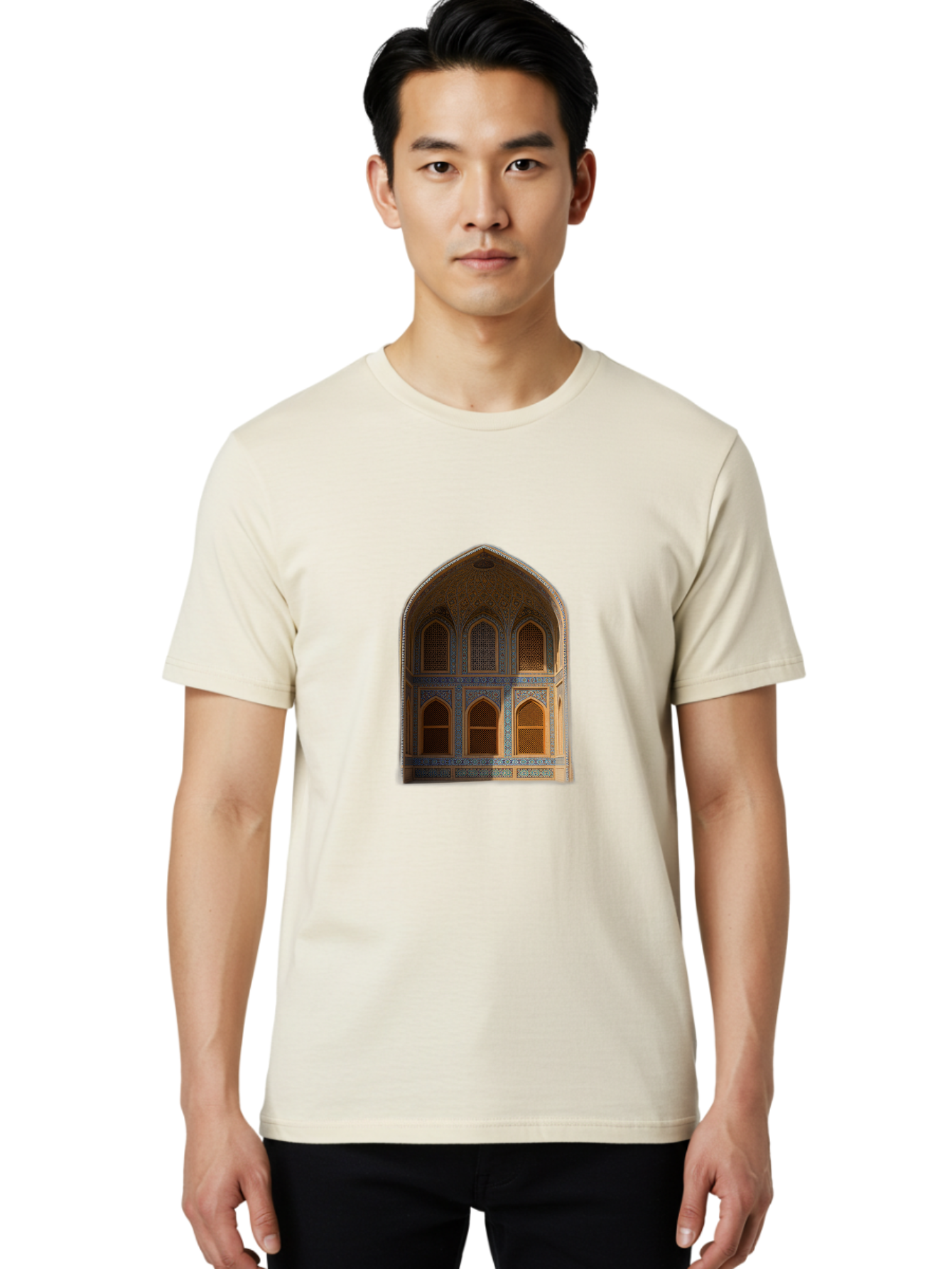 Arched-Building-Facade Men'S Graphic Tee, 100% Cotton, Comfortable Casual Summer Wear, Machine Washable, Vintage Camera, Old Camera, Antique Camera, Black Camera, Classic Photography, Photography Equipment, Nostalgic Device, Film Camera, Bal712 27