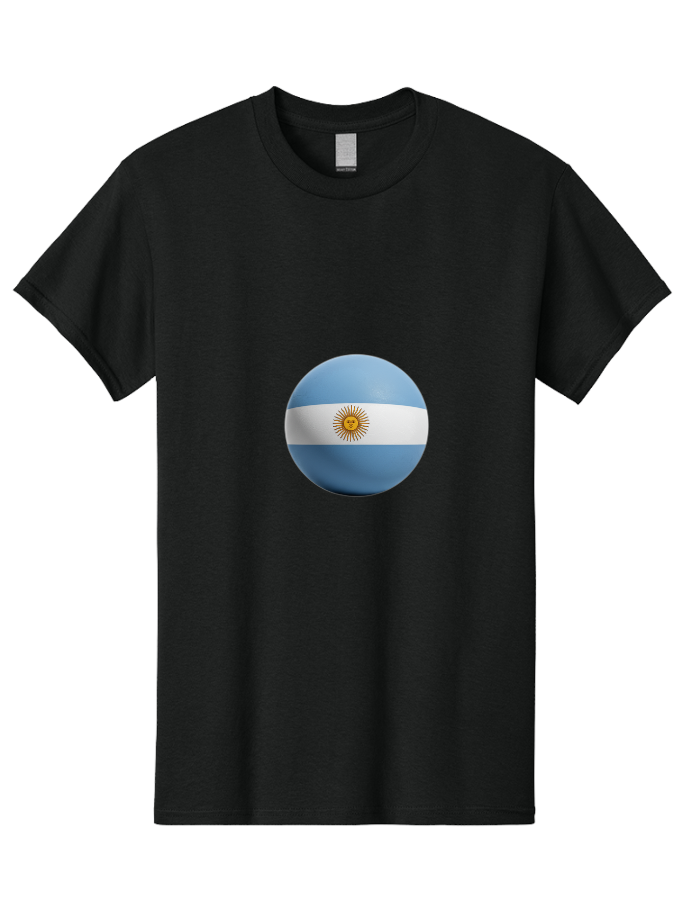Argentina-Flag-Sphere Men'S Graphic Tee, 100% Cotton, Comfortable Casual Summer Wear, Machine Washable, Vintage Camera, Old Camera, Antique Camera, Black Camera, Classic Photography, Photography Equipment, Nostalgic Device, Film Camera, Bal713 3