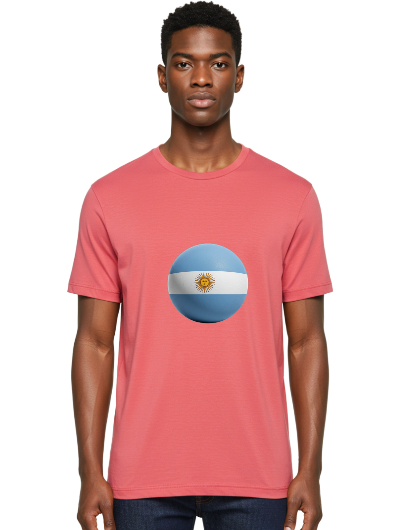 Argentina-Flag-Sphere Men'S Graphic Tee, 100% Cotton, Comfortable Casual Summer Wear, Machine Washable, Vintage Camera, Old Camera, Antique Camera, Black Camera, Classic Photography, Photography Equipment, Nostalgic Device, Film Camera, Bal713 22