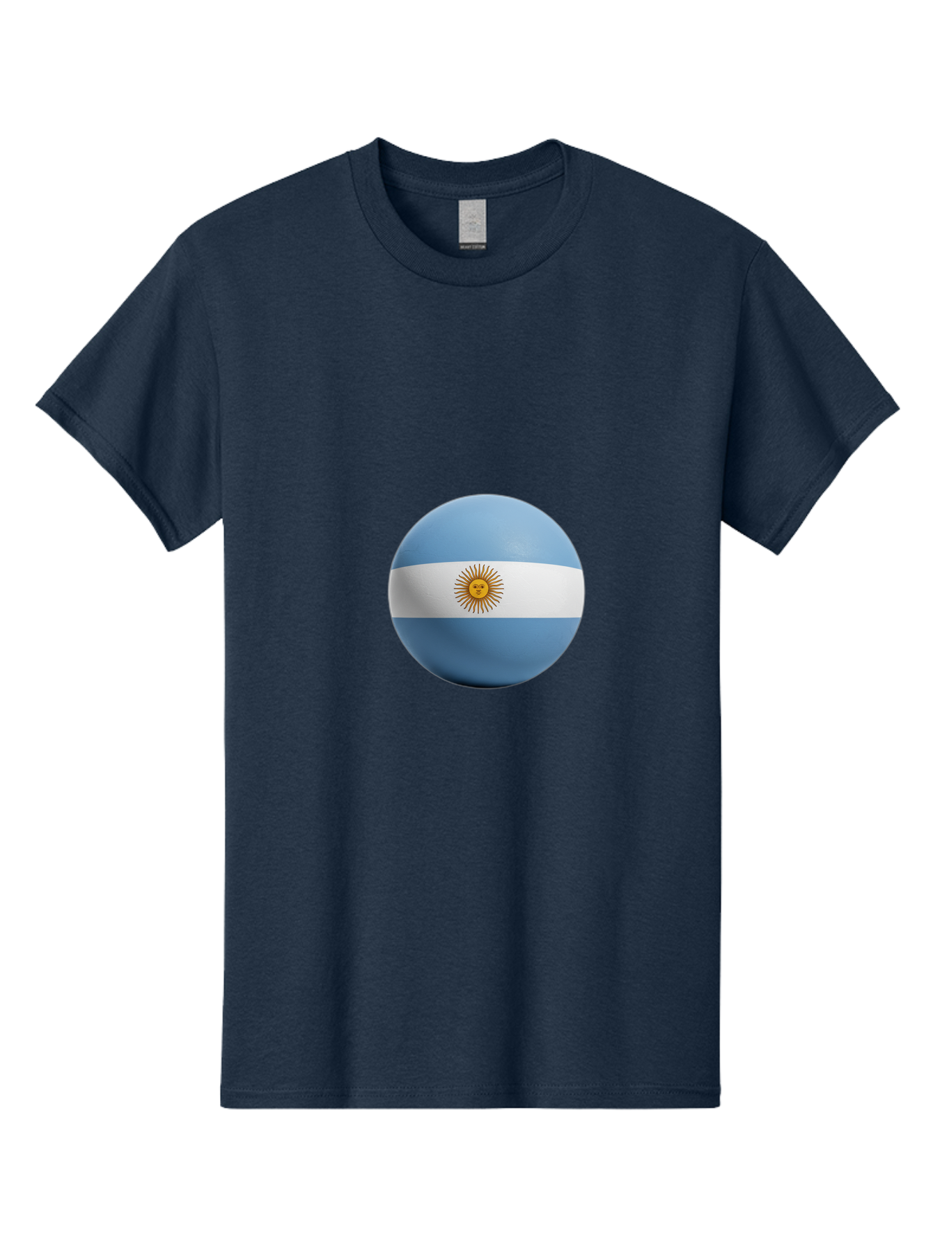 Argentina-Flag-Sphere Men'S Graphic Tee, 100% Cotton, Comfortable Casual Summer Wear, Machine Washable, Vintage Camera, Old Camera, Antique Camera, Black Camera, Classic Photography, Photography Equipment, Nostalgic Device, Film Camera, Bal713 14