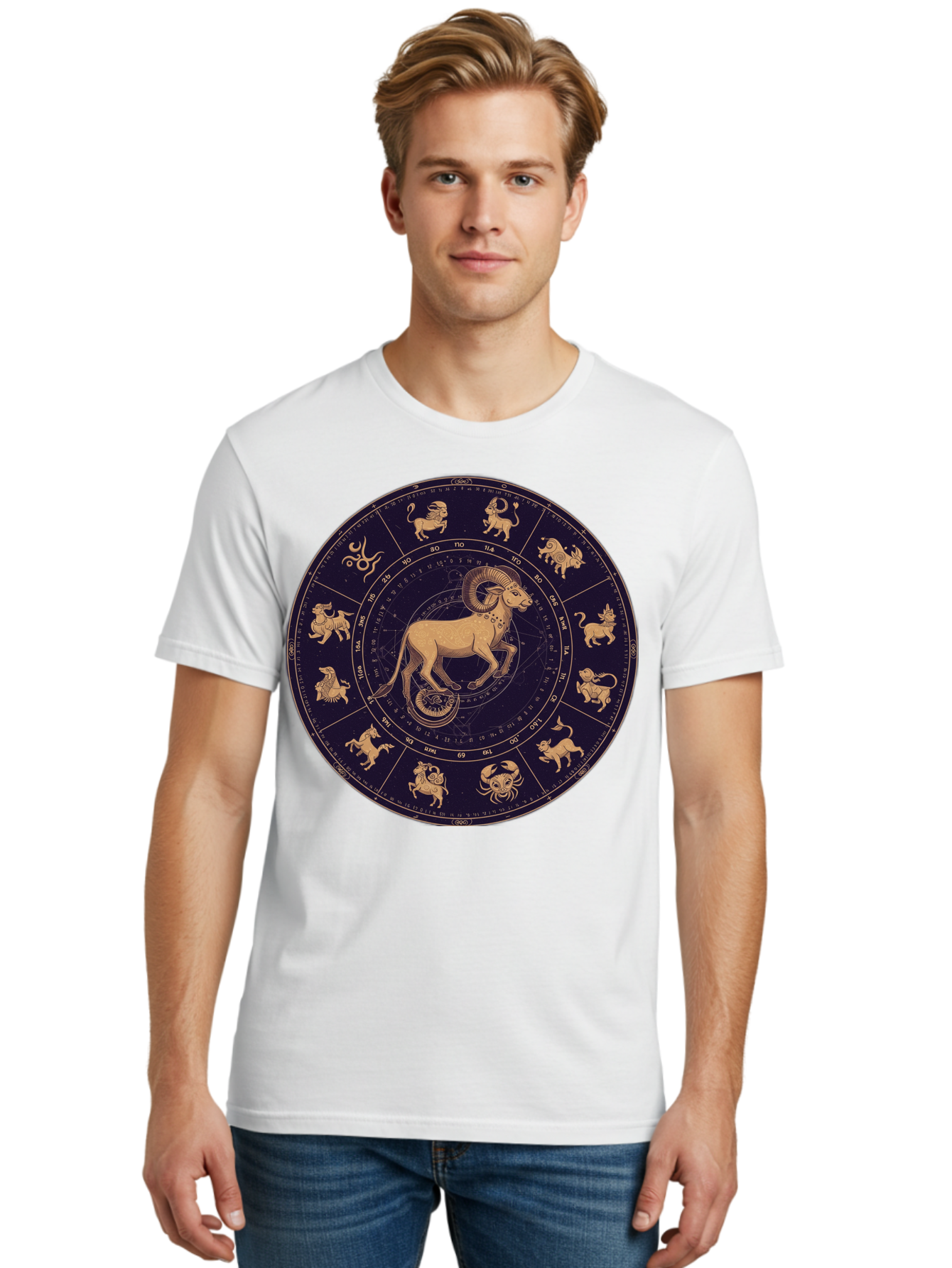 Aries-Zodiac-Circle Men'S Graphic Tee, 100% Cotton, Comfortable Casual Summer Wear, Machine Washable, Vintage Camera, Old Camera, Antique Camera, Black Camera, Classic Photography, Photography Equipment, Nostalgic Device, Film Camera, Bal715 24