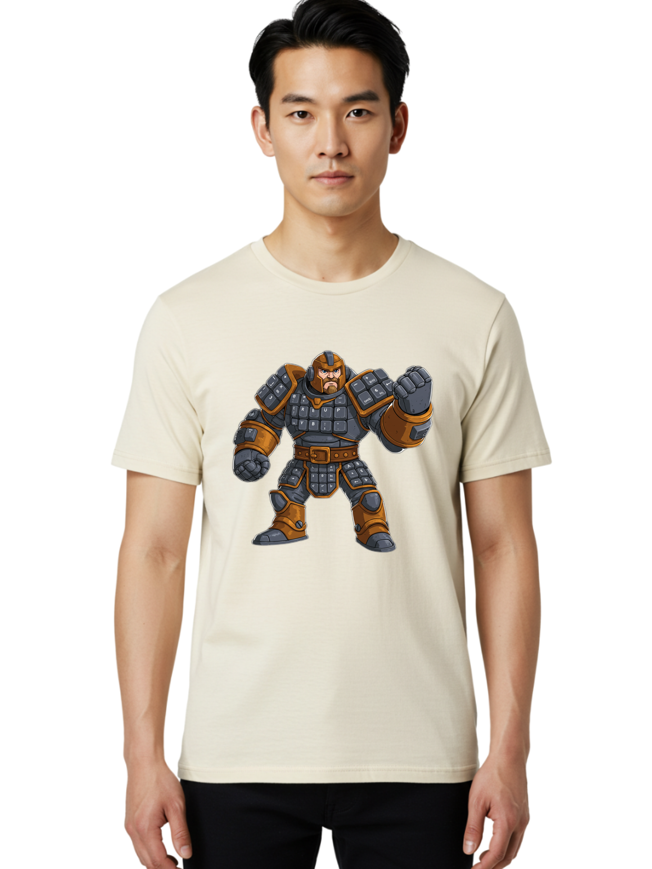 Armored-Character Men'S Graphic Tee, 100% Cotton, Comfortable Casual Summer Wear, Machine Washable, Vintage Camera, Old Camera, Antique Camera, Black Camera, Classic Photography, Photography Equipment, Nostalgic Device, Film Camera, Camera Art Bal721 16