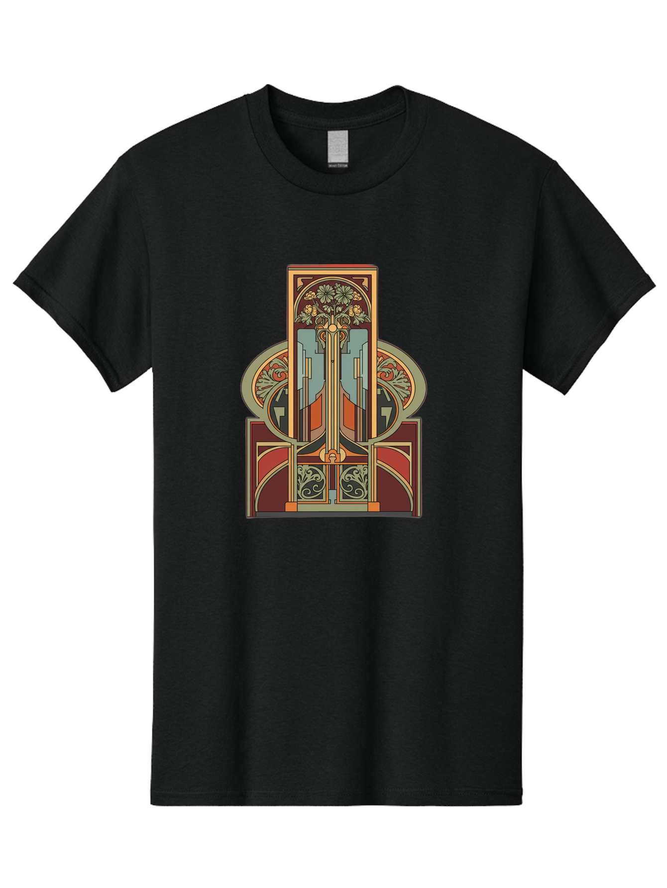 Art-Nouveau-Design Men'S Graphic Tee, 100% Cotton, Comfortable Casual Summer Wear, Machine Washable, Vintage Camera, Old Camera, Antique Camera, Black Camera, Classic Photography, Photography Equipment, Nostalgic Device, Film Camera, Bal722 6
