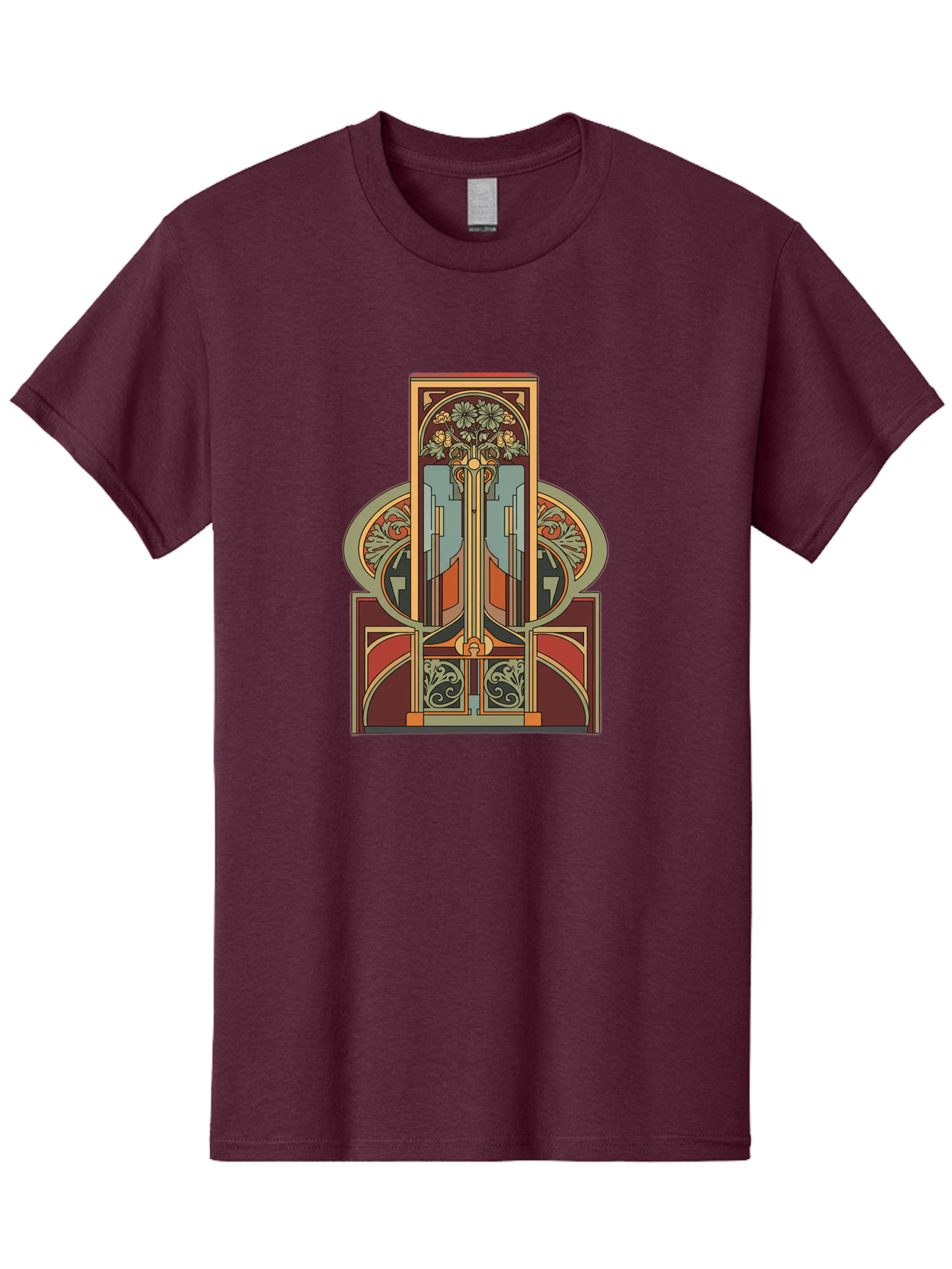 Art-Nouveau-Design Men'S Graphic Tee, 100% Cotton, Comfortable Casual Summer Wear, Machine Washable, Vintage Camera, Old Camera, Antique Camera, Black Camera, Classic Photography, Photography Equipment, Nostalgic Device, Film Camera, Bal722 3