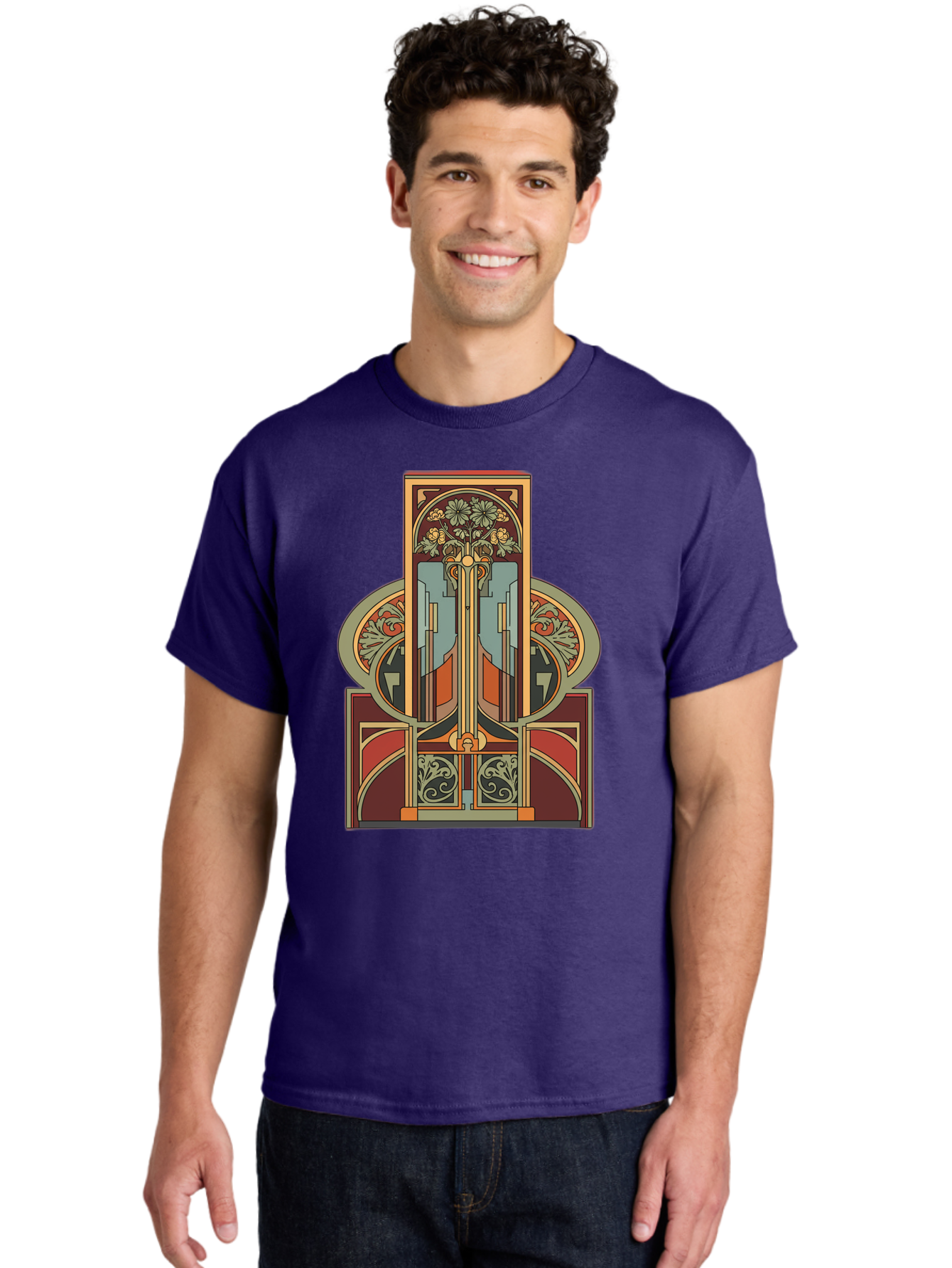 Art-Nouveau-Design Men'S Graphic Tee, 100% Cotton, Comfortable Casual Summer Wear, Machine Washable, Vintage Camera, Old Camera, Antique Camera, Black Camera, Classic Photography, Photography Equipment, Nostalgic Device, Film Camera, Bal722 24