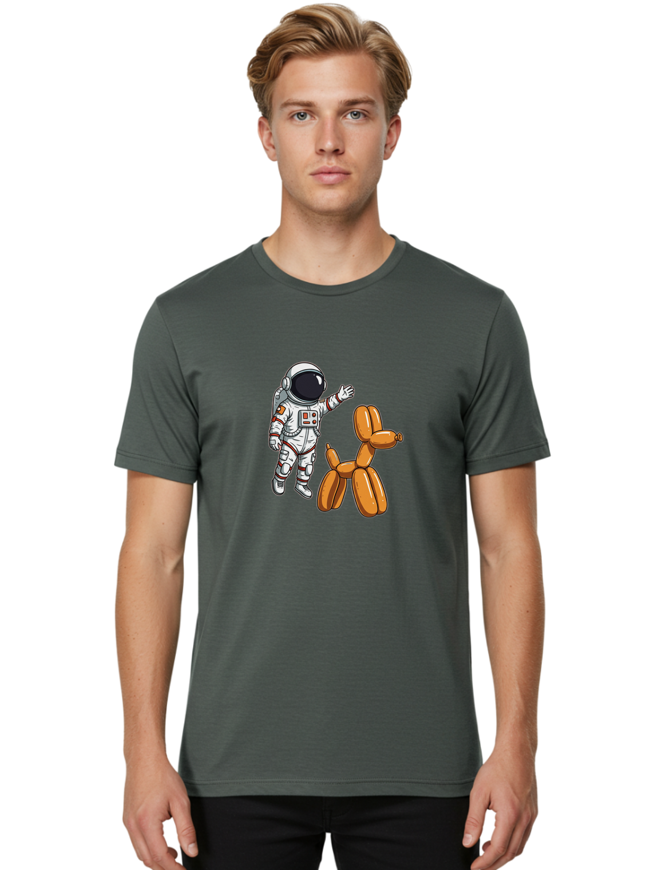 Astronaut-And-Dog Men'S Graphic Tee, 100% Cotton, Comfortable Casual Summer Wear, Machine Washable, Vintage Camera, Old Camera, Antique Camera, Black Camera, Classic Photography, Photography Equipment, Nostalgic Device, Film Camera, Camera Art Bal725 25
