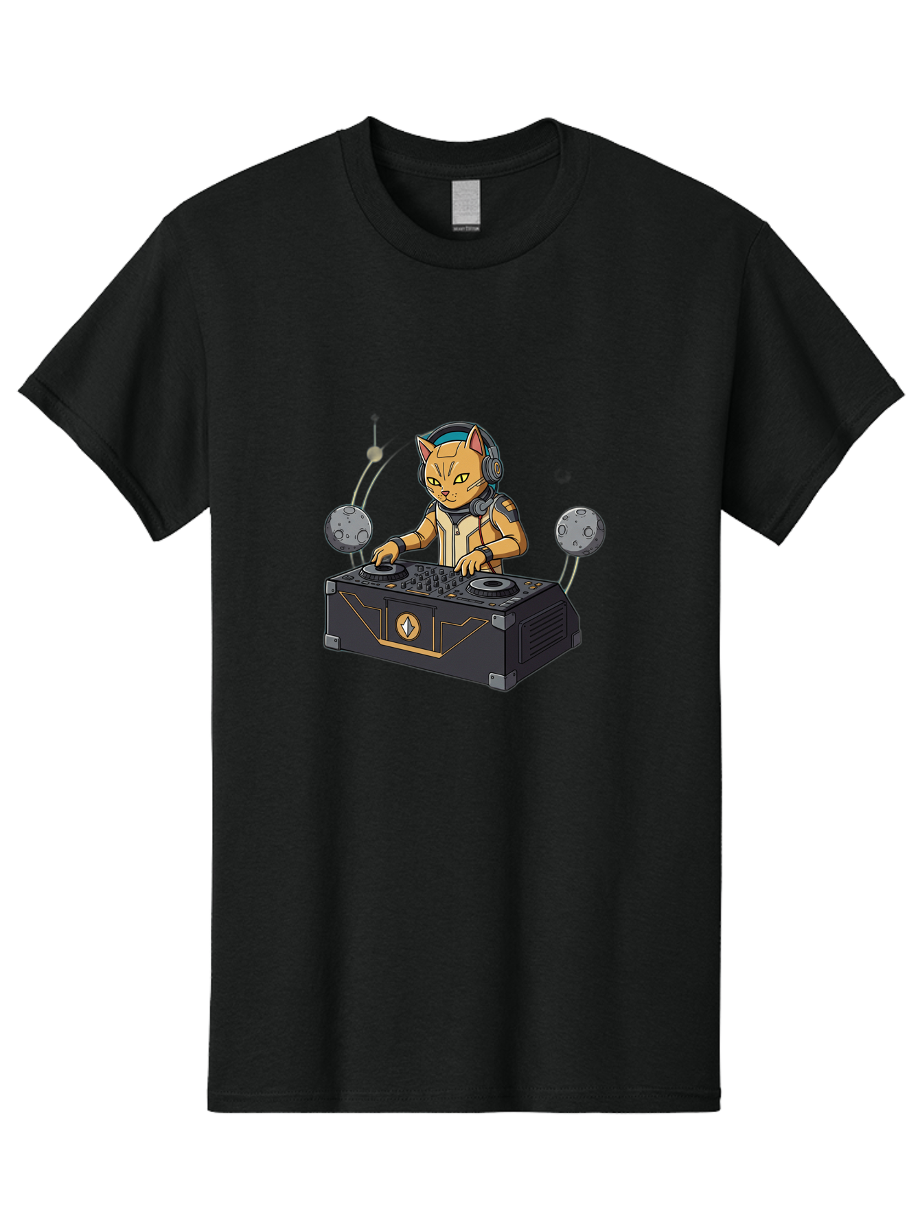 Astronaut-Cat-Dj Men'S Graphic Tee, 100% Cotton, Comfortable Casual Summer Wear, Machine Washable, Vintage Camera, Old Camera, Antique Camera, Black Camera, Classic Photography, Photography Equipment, Nostalgic Device, Film Camera, Camera Art Bal727 3