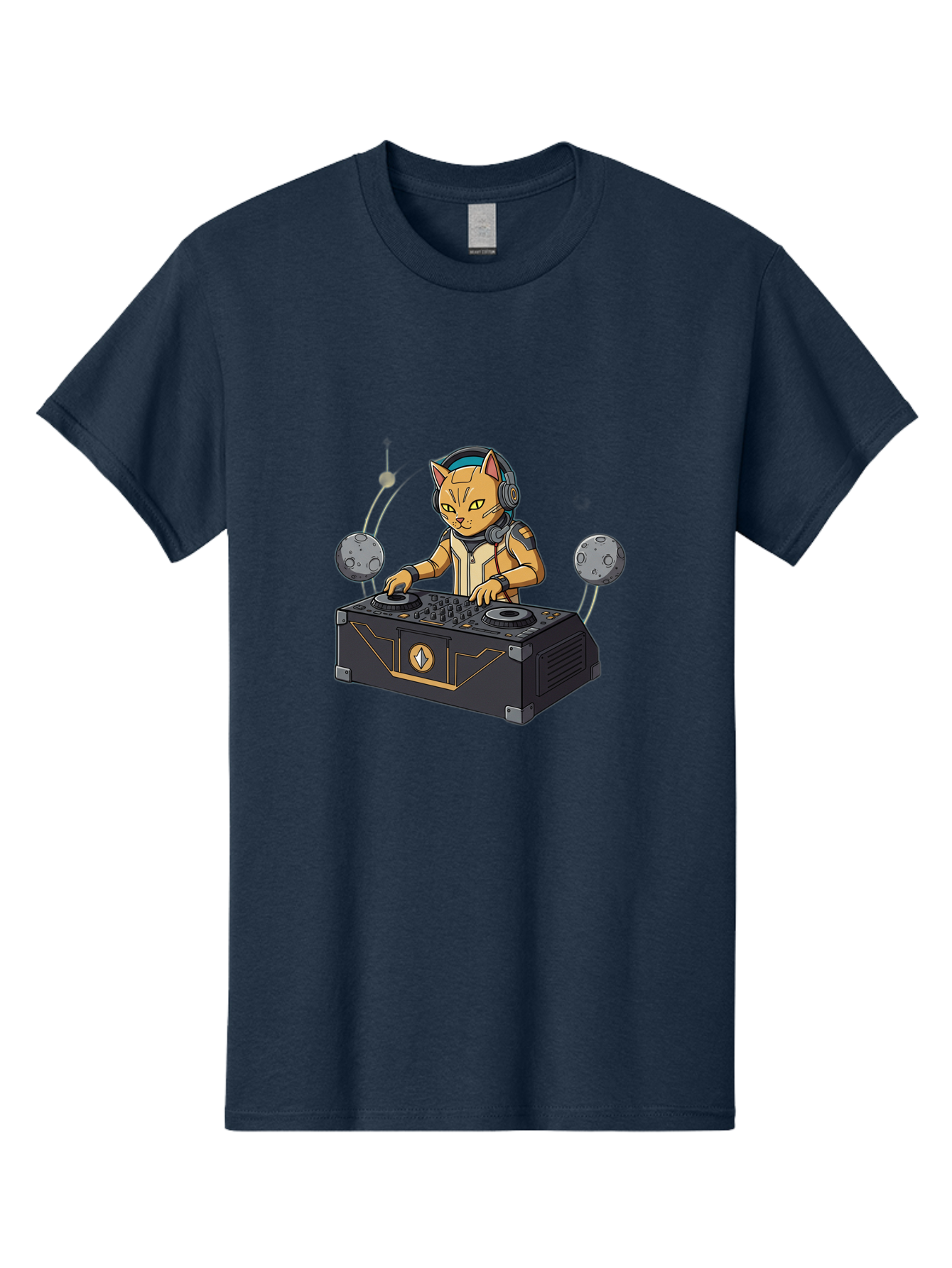 Astronaut-Cat-Dj Men'S Graphic Tee, 100% Cotton, Comfortable Casual Summer Wear, Machine Washable, Vintage Camera, Old Camera, Antique Camera, Black Camera, Classic Photography, Photography Equipment, Nostalgic Device, Film Camera, Camera Art Bal727